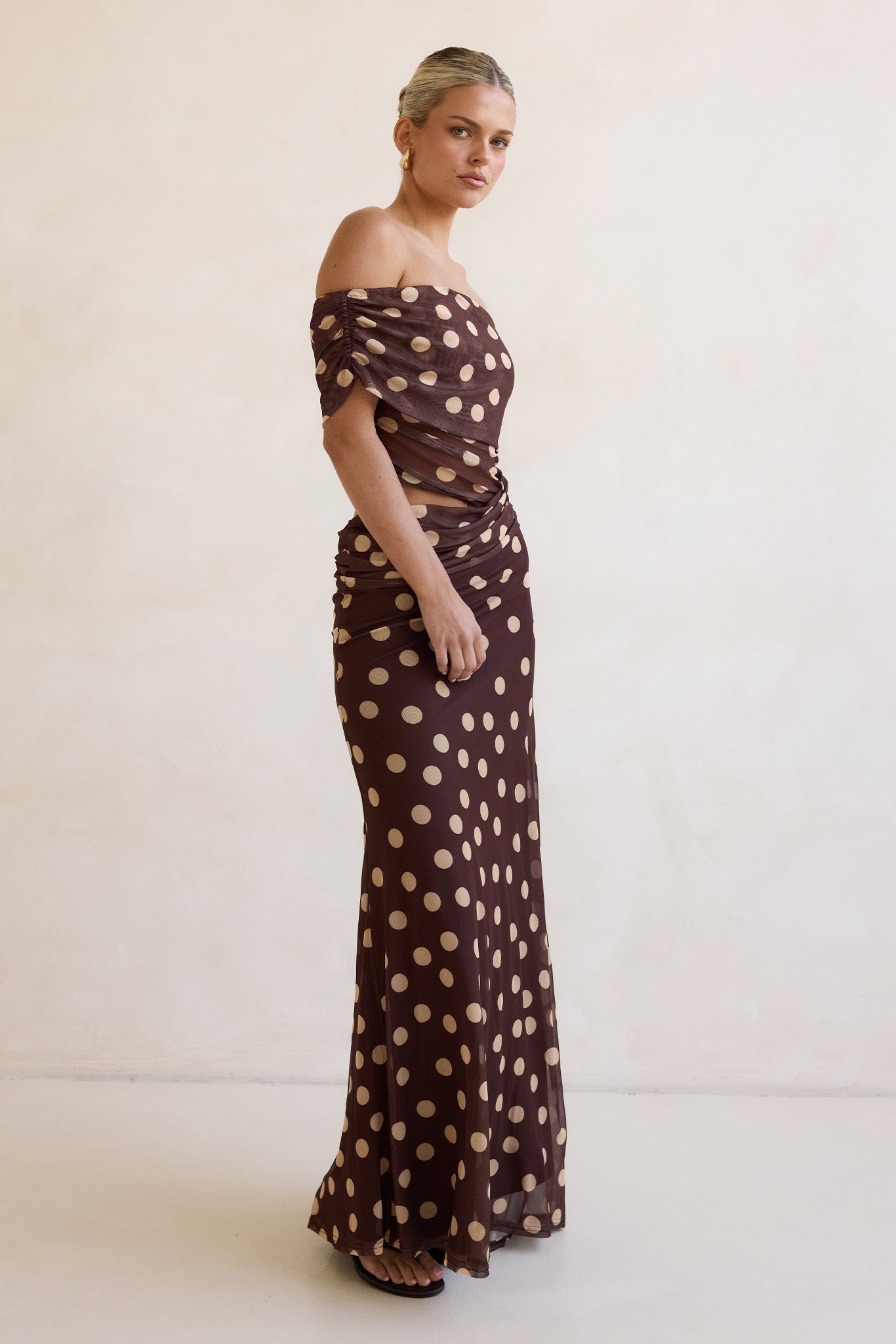 Arlette Maxi Dress (Chocolate)