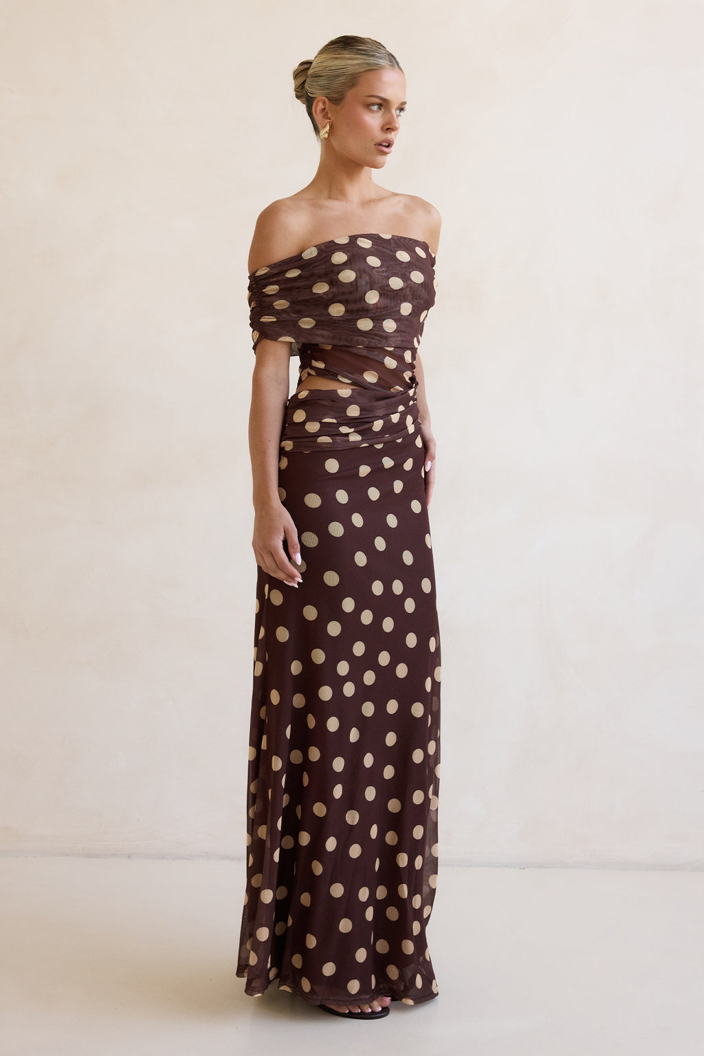 Arlette Maxi Dress (Chocolate)