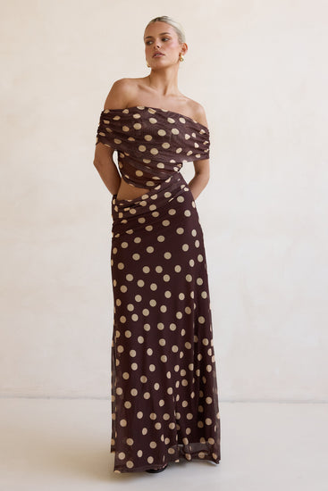 Arlette Maxi Dress (Chocolate)
