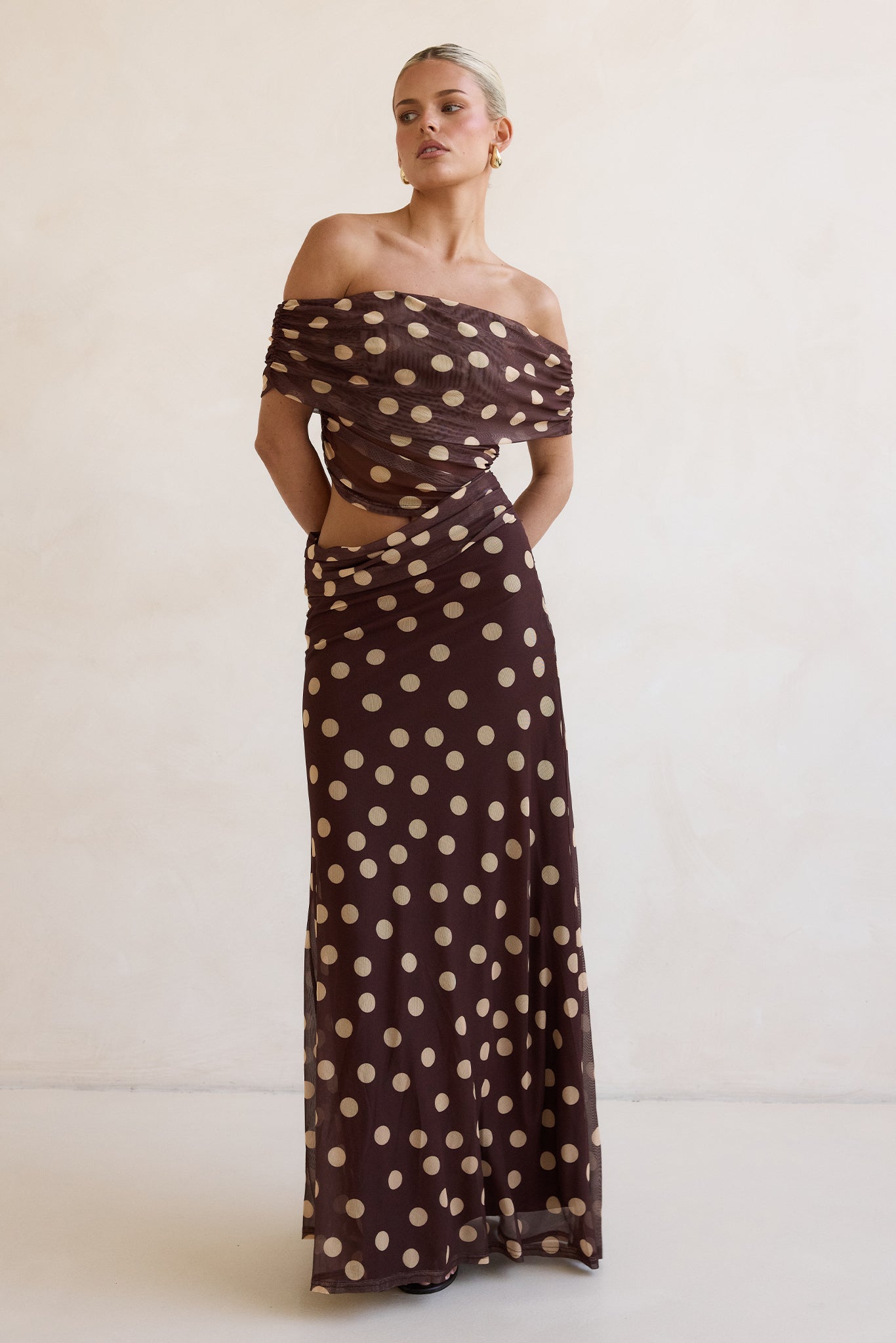 Arlette Maxi Dress (Chocolate)