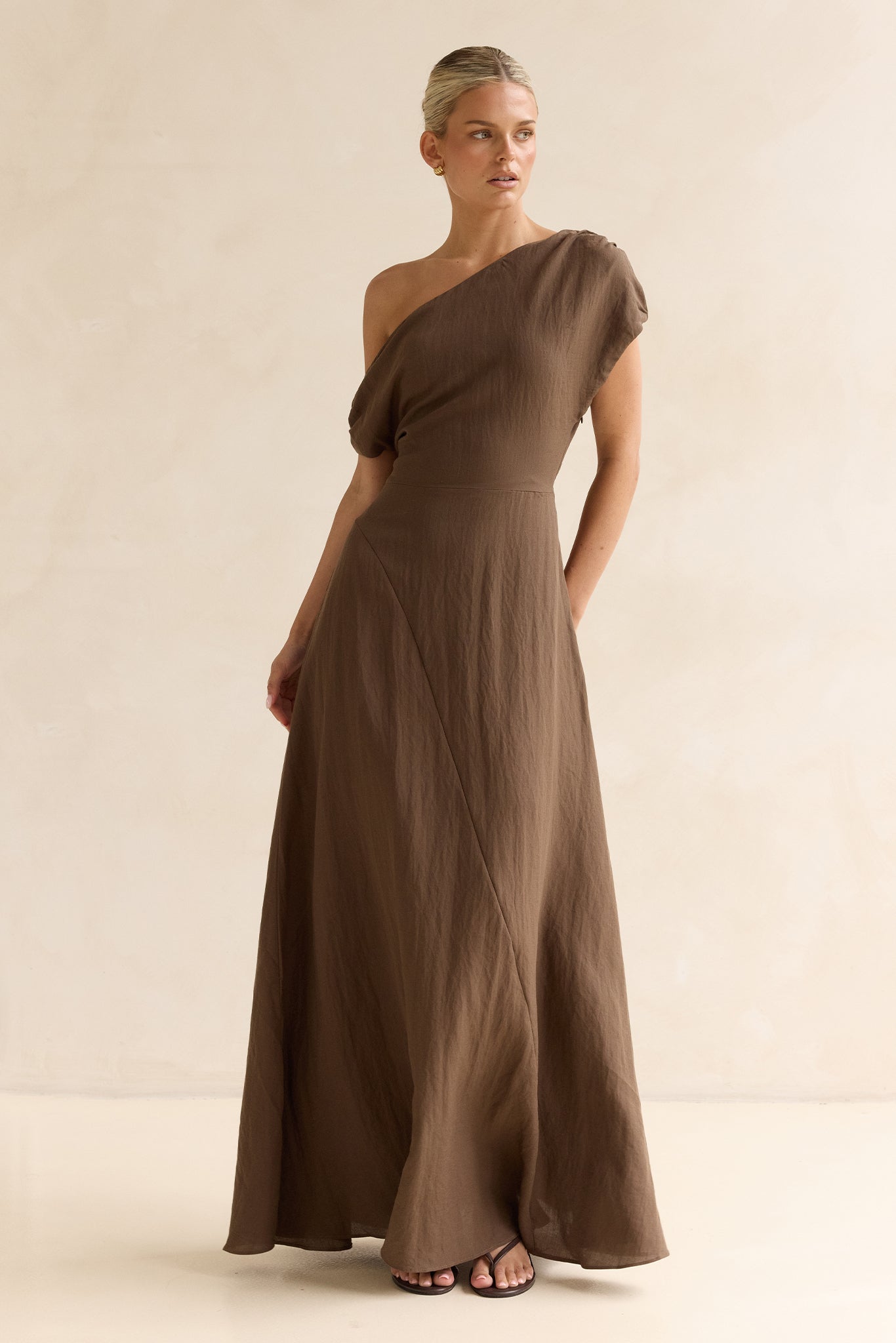 Claire Maxi Dress (Chocolate)