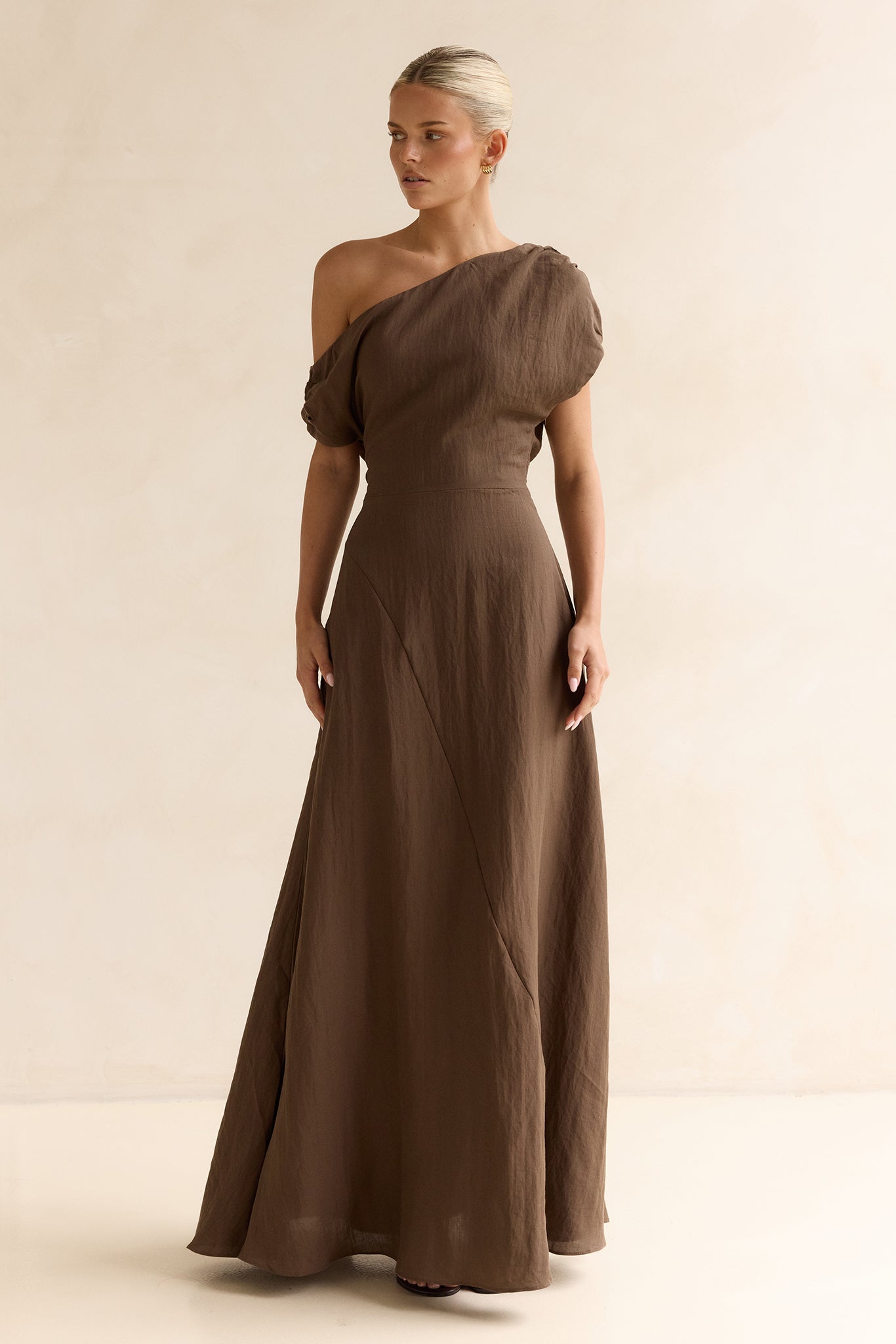 Claire Maxi Dress (Chocolate)