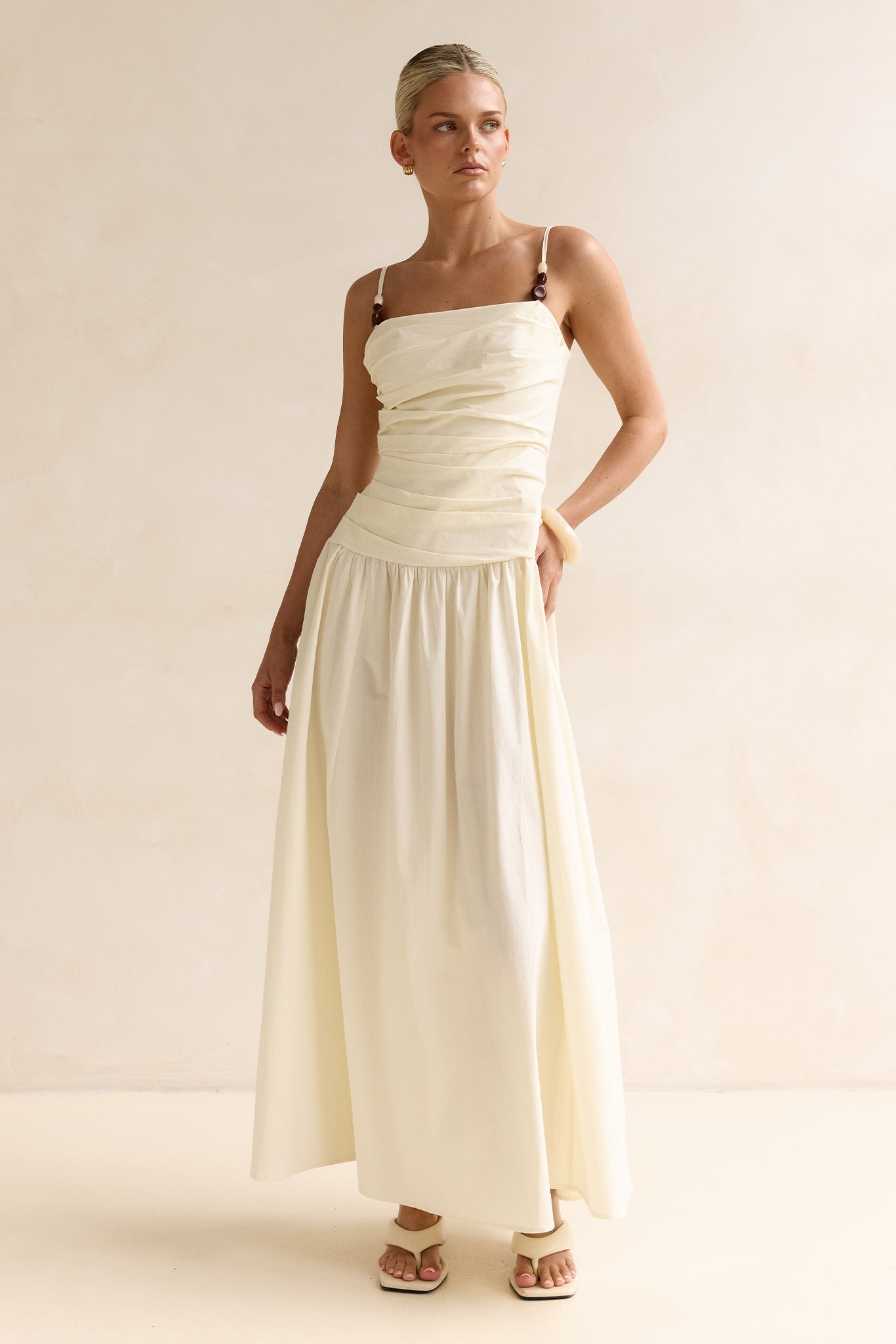 Pearl Maxi Dress (Butter)