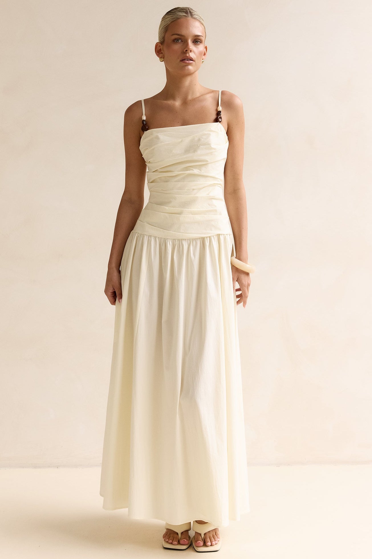 Pearl Maxi Dress (Butter)