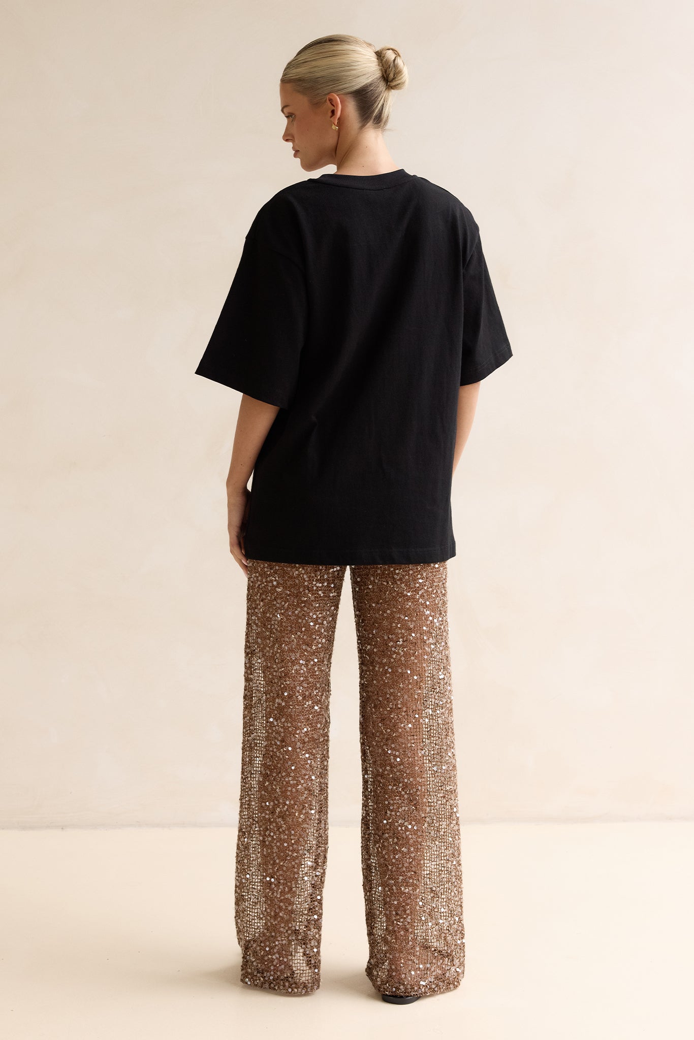 Edela Sequin Pant (Chocolate)