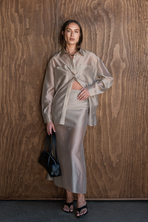 Wynn Midi Skirt (Olive)