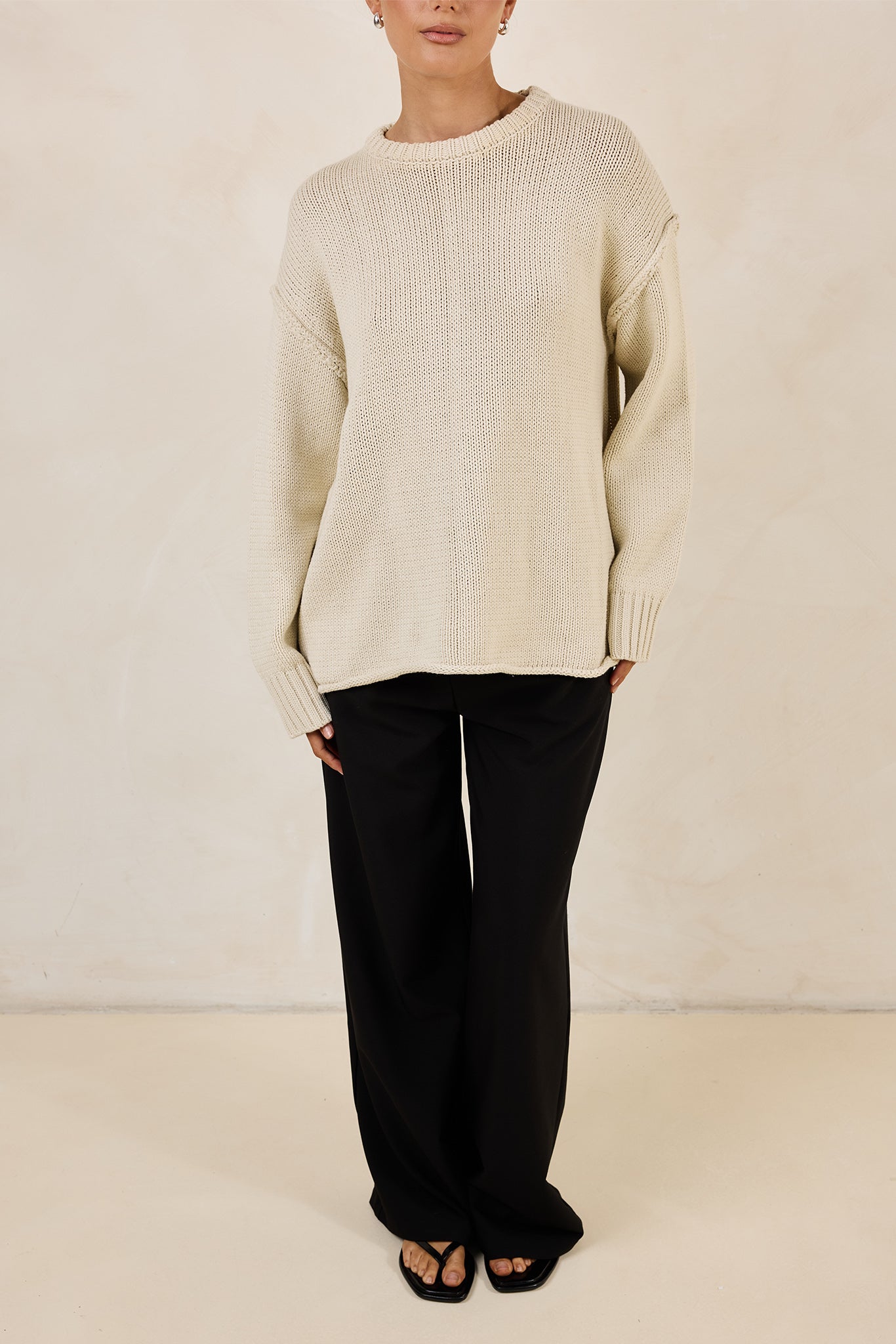 Kennedy Knit Jumper (Beige)