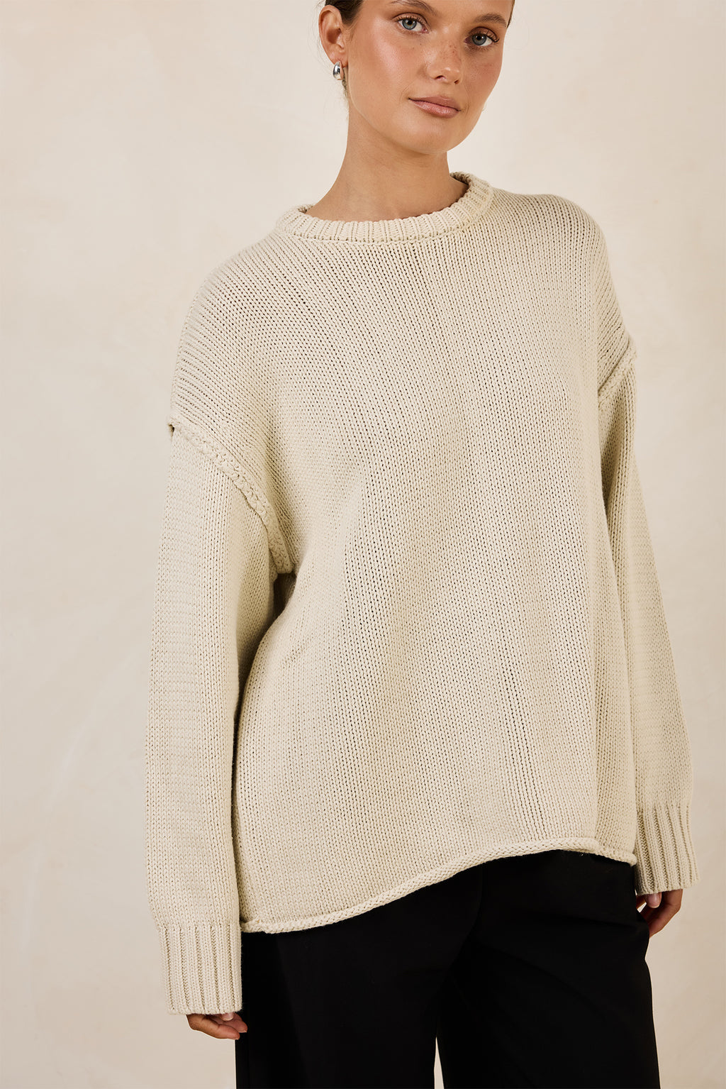 Kennedy Knit Jumper (Beige)