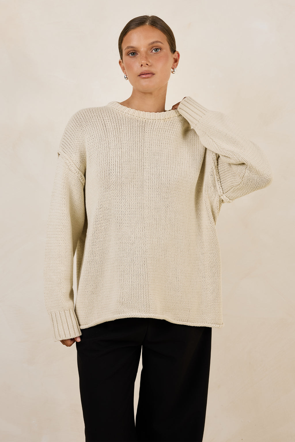 Kennedy Knit Jumper (Beige)