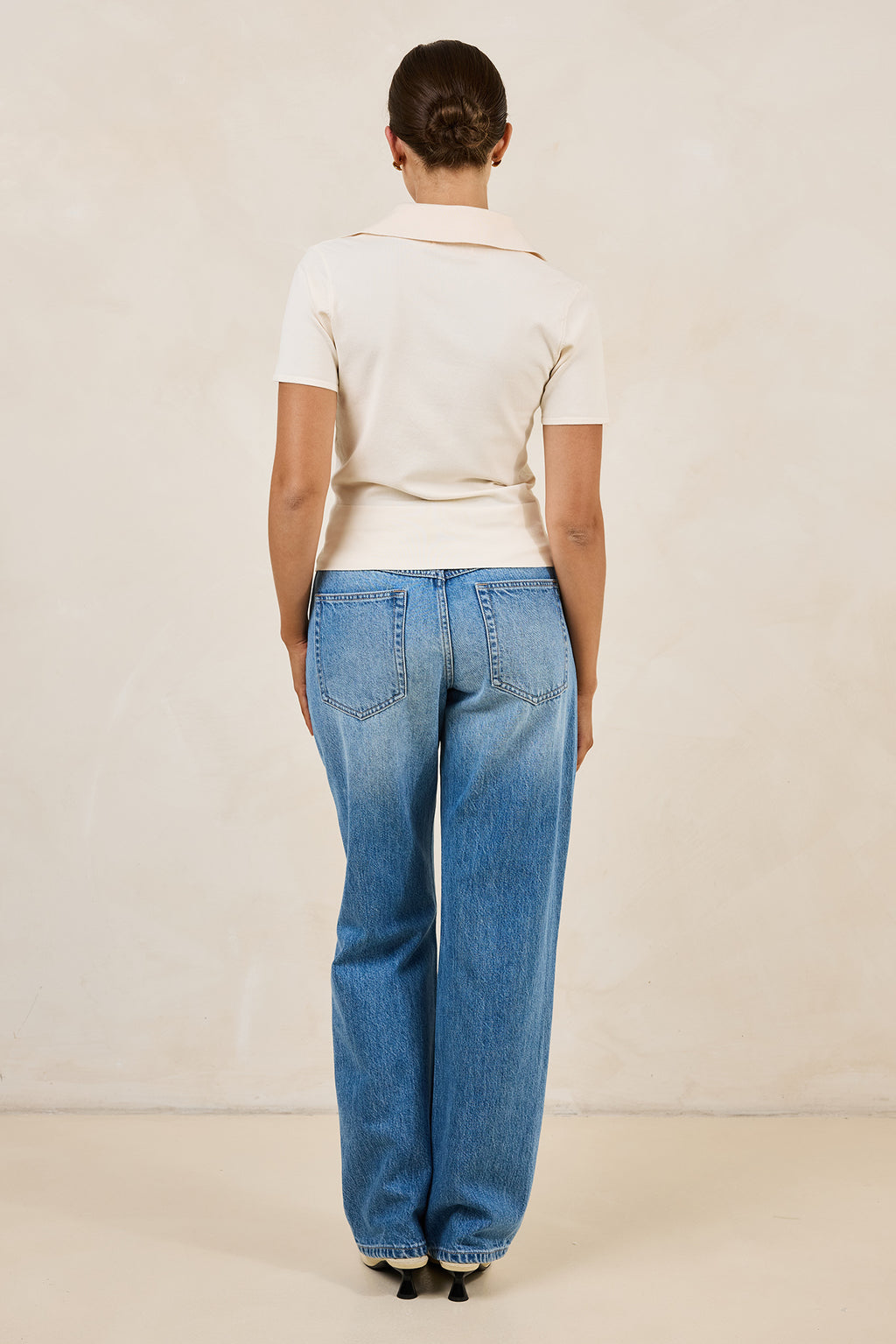Saskia Knit Tee (Cream)
