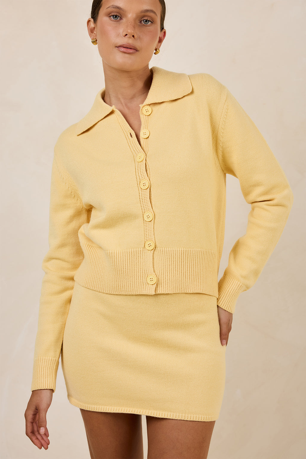 Sophia Knit Set (Yellow)
