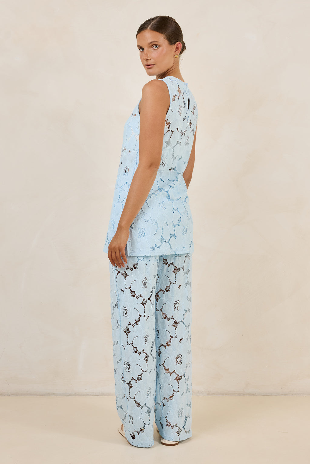Jocelyn Lace Pant (Light Blue)