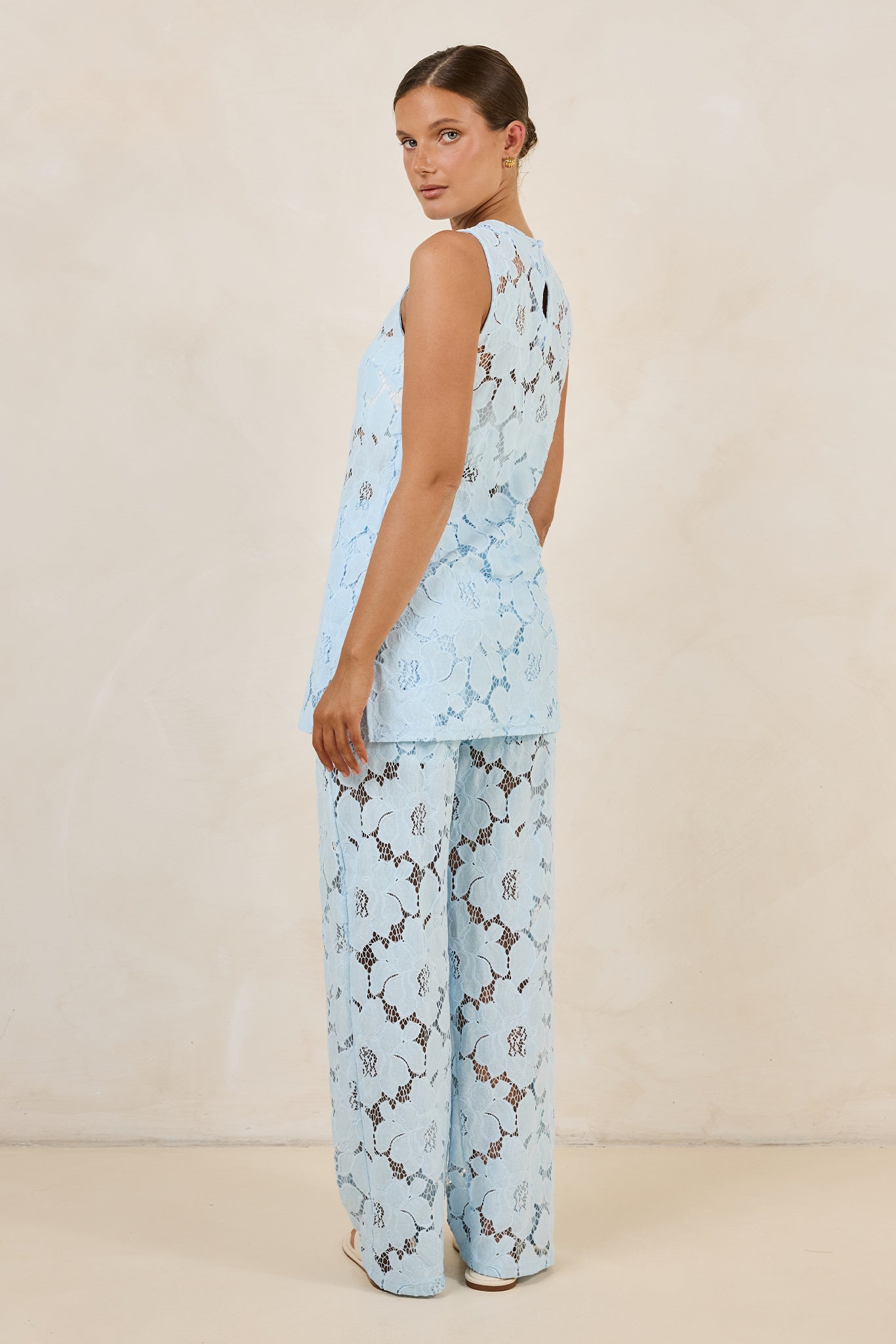 Jocelyn Lace Pant (Light Blue)