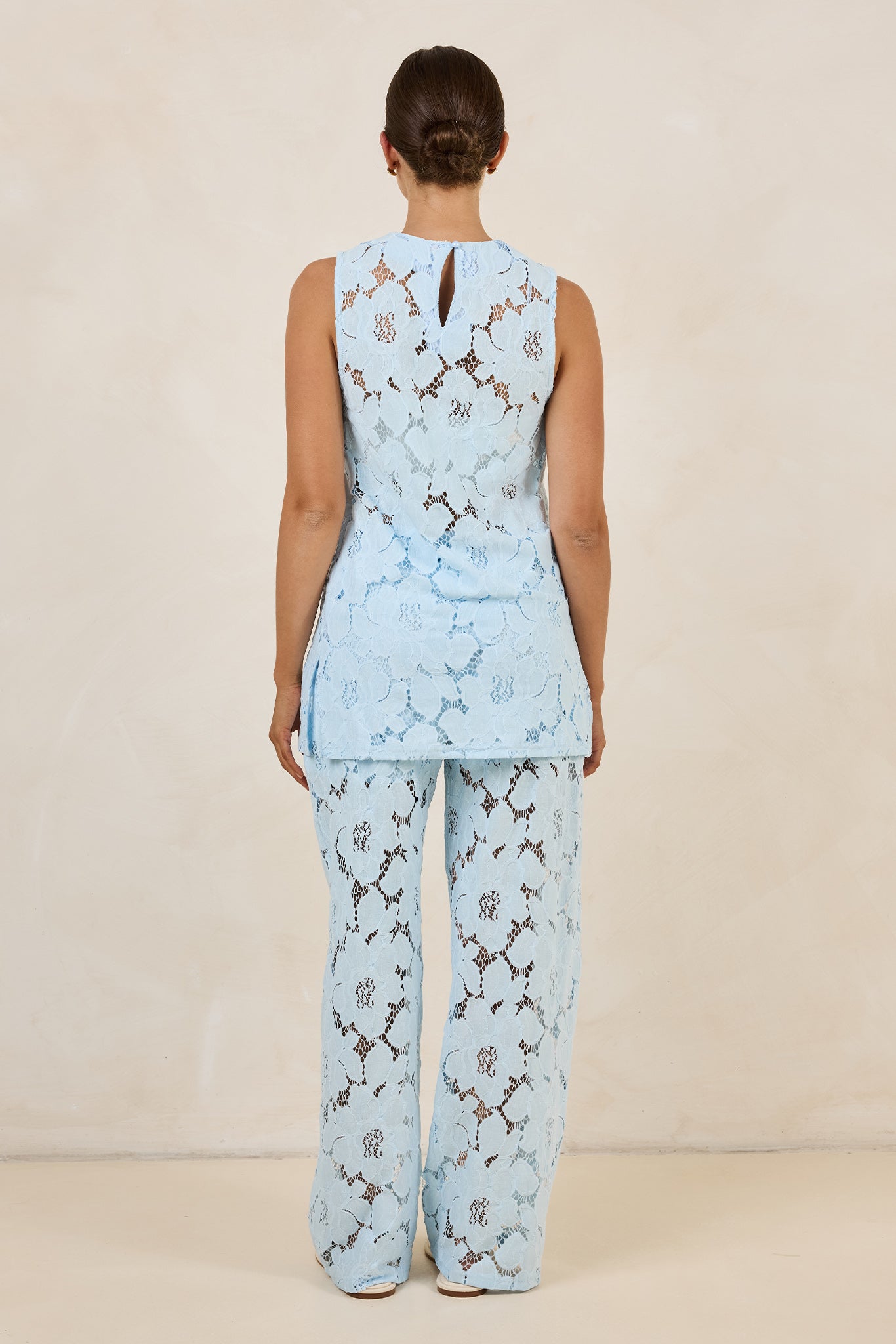 Jocelyn Lace Top (Light Blue)