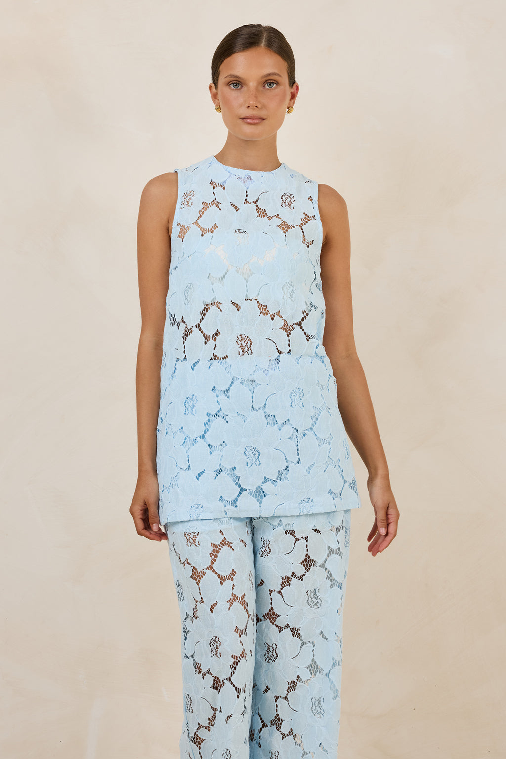 Jocelyn Lace Top (Light Blue)