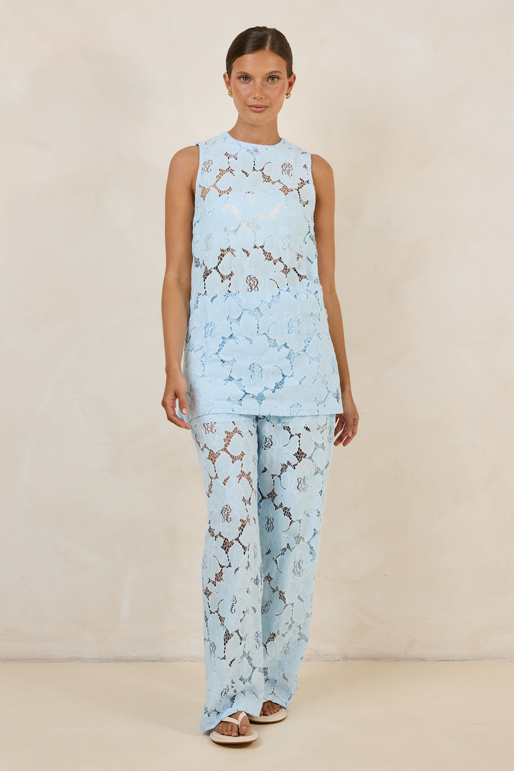 Jocelyn Lace Pant (Light Blue)
