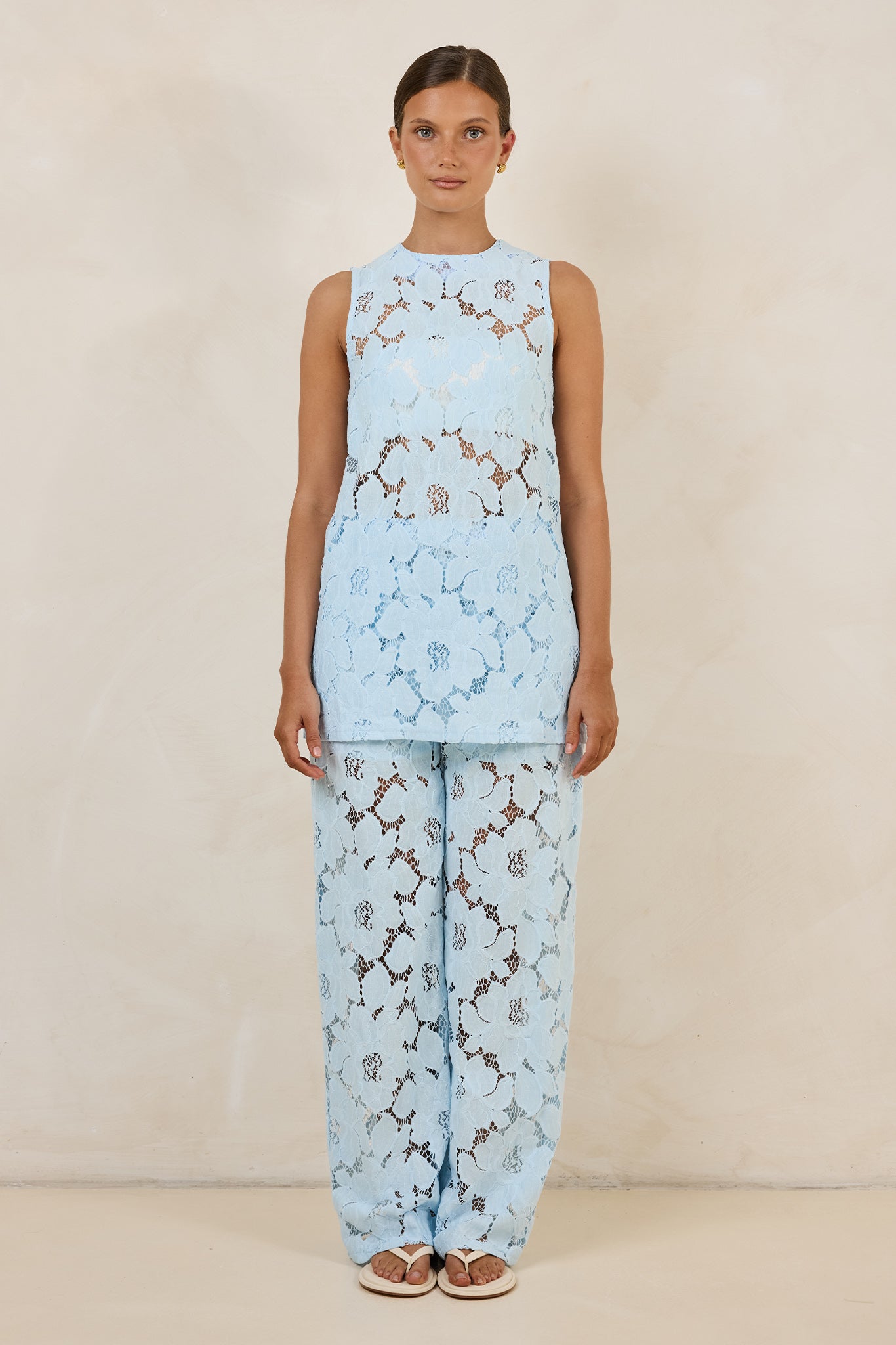 Jocelyn Lace Top (Light Blue)