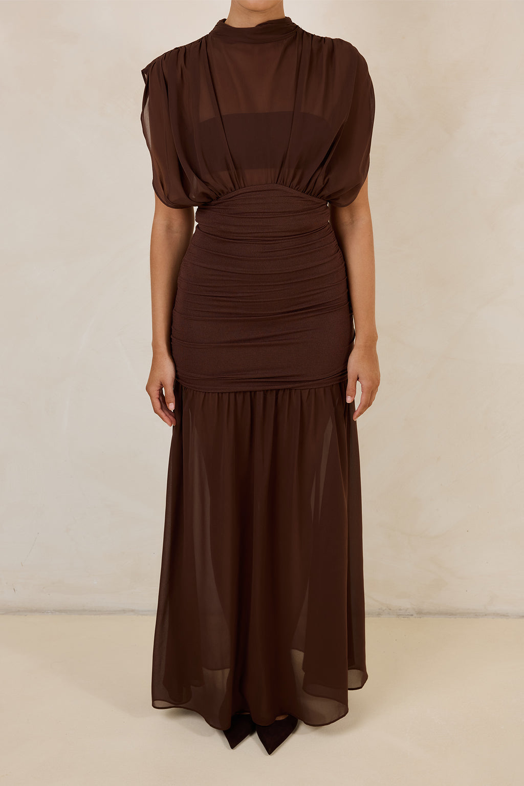 Tate Maxi Dress (Chocolate)