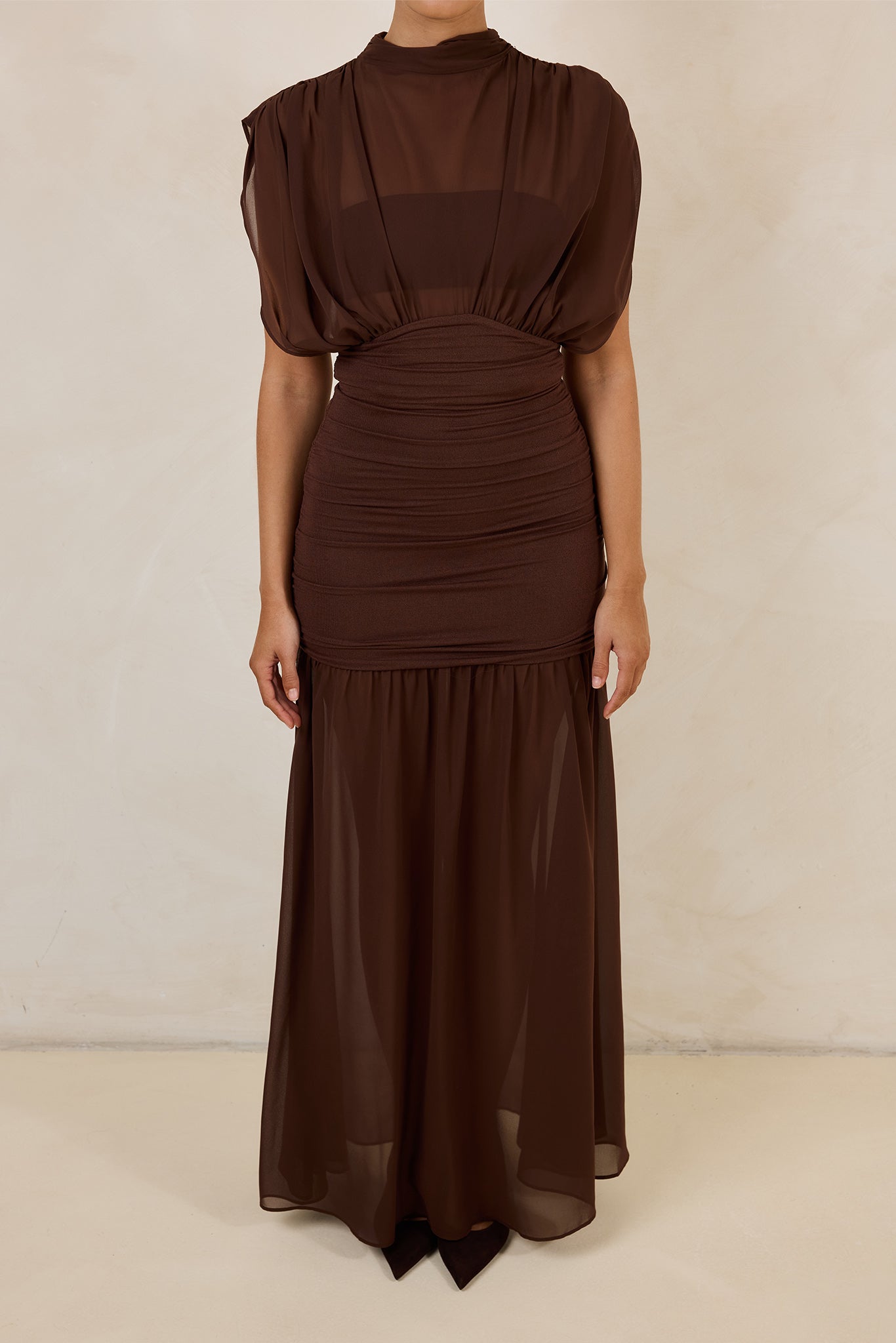 Tate Maxi Dress (Chocolate)