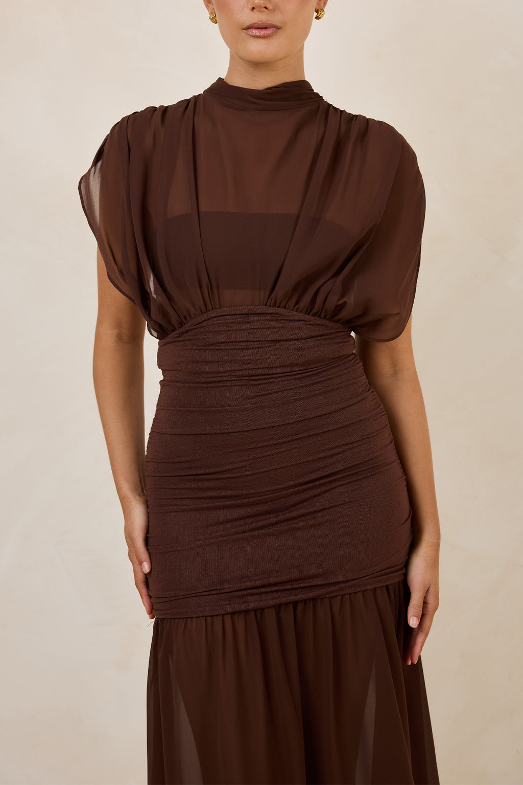 Tate Maxi Dress (Chocolate)