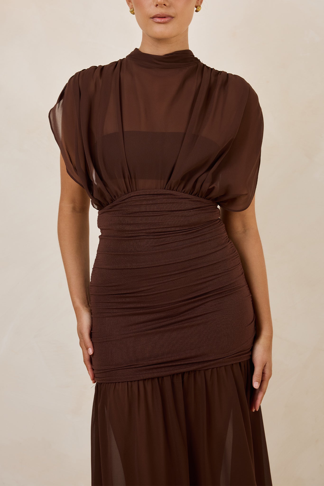 Tate Maxi Dress (Chocolate)