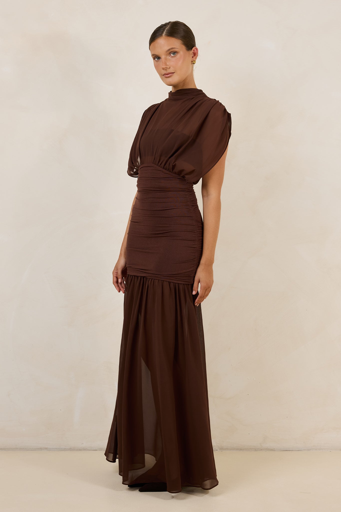 Tate Maxi Dress (Chocolate)