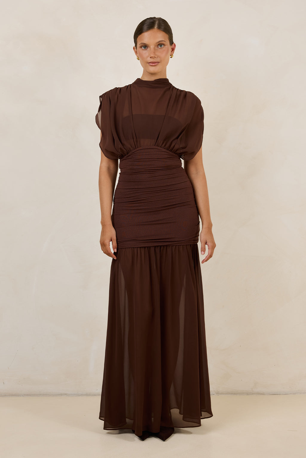 Tate Maxi Dress (Chocolate)
