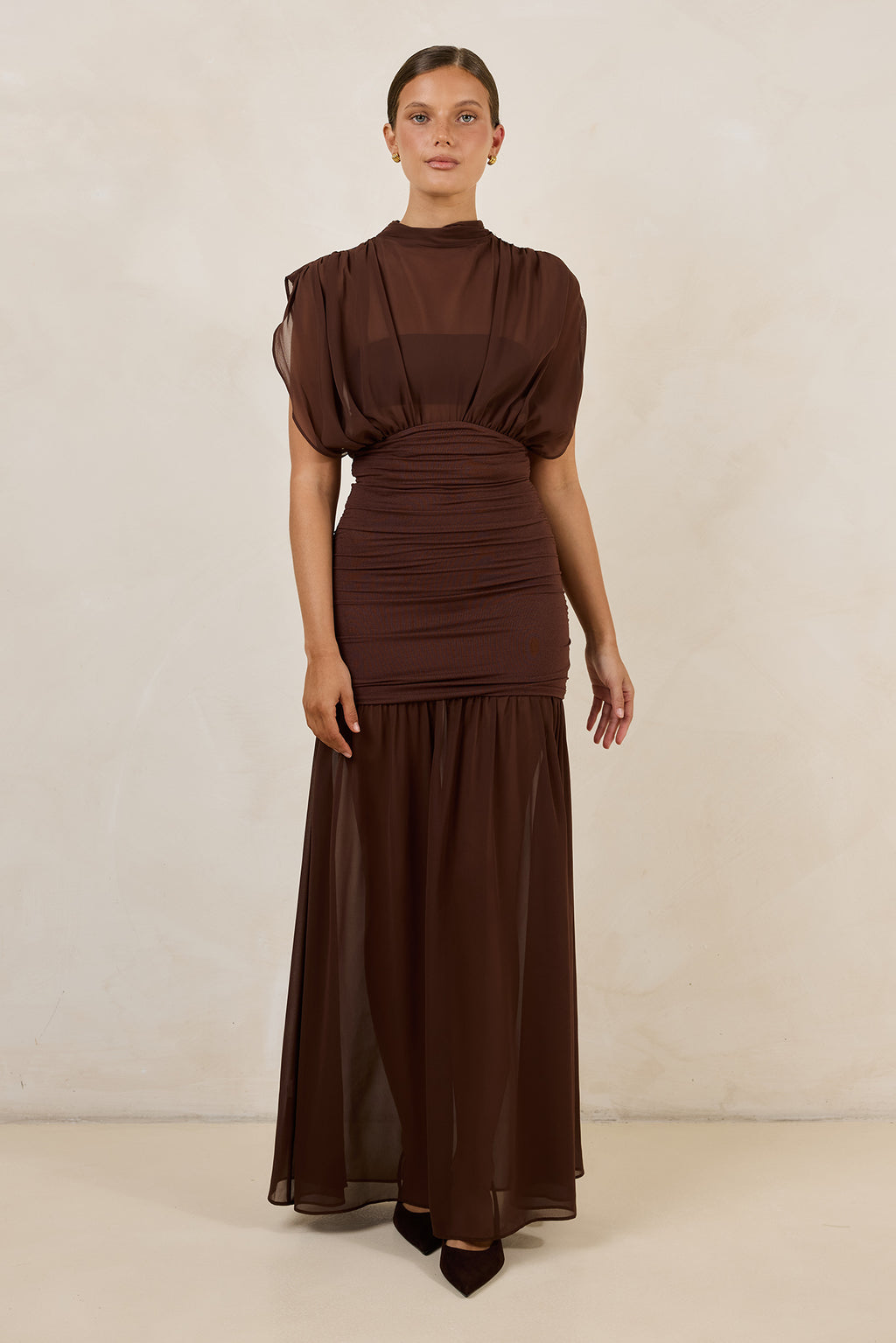 Tate Maxi Dress (Chocolate)