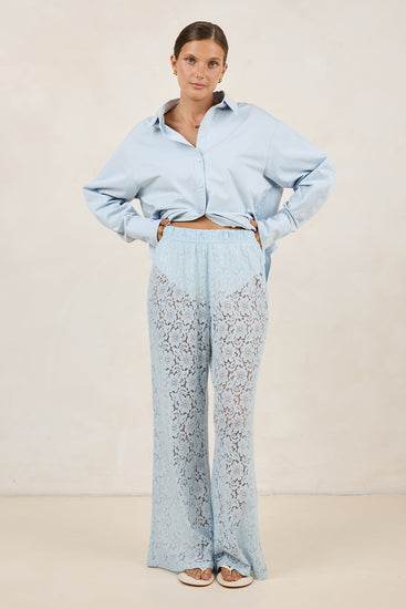 Thea 2.0 Lace Pant (Powder Blue)