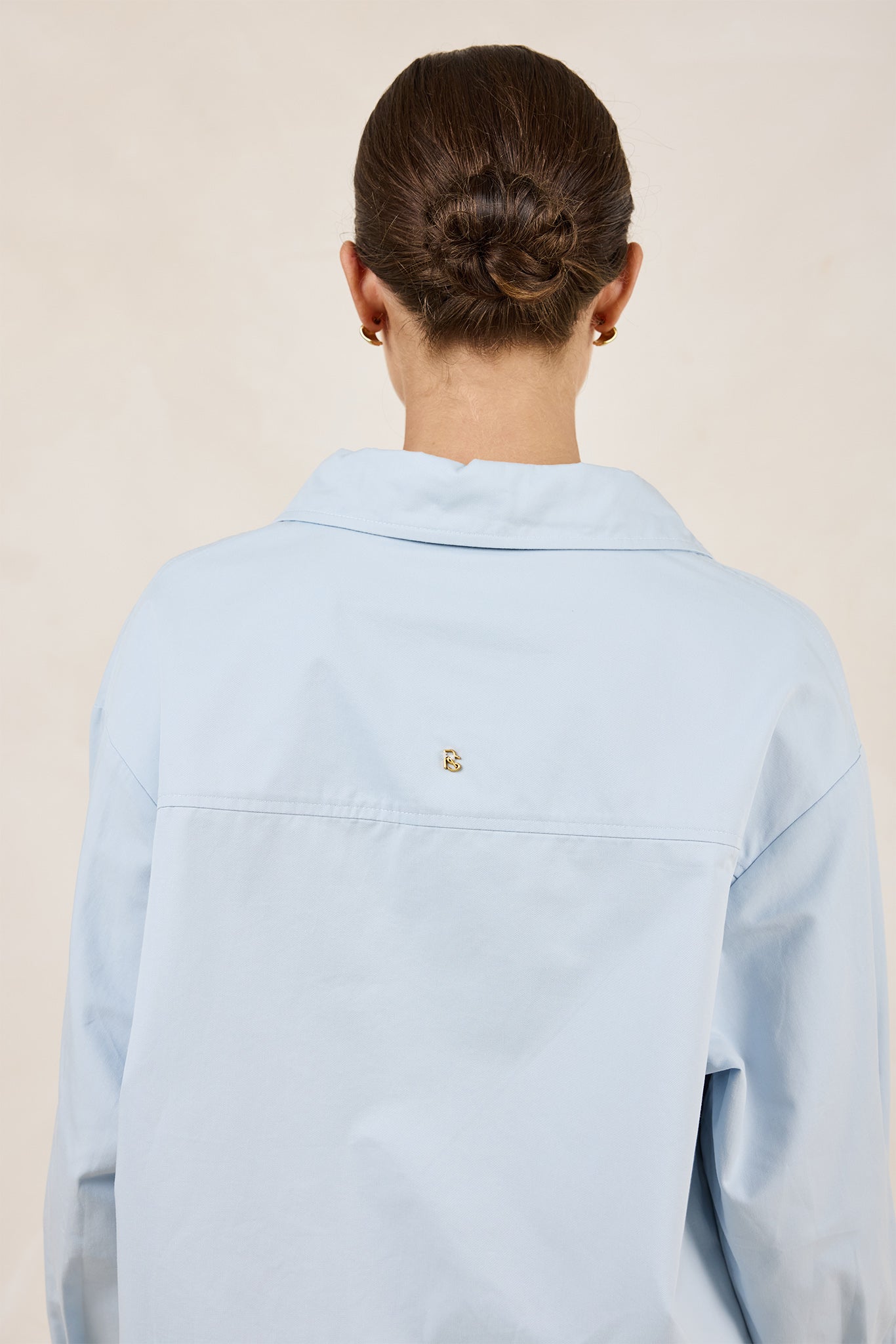 Theo Classic Cotton Shirt (Powder Blue)