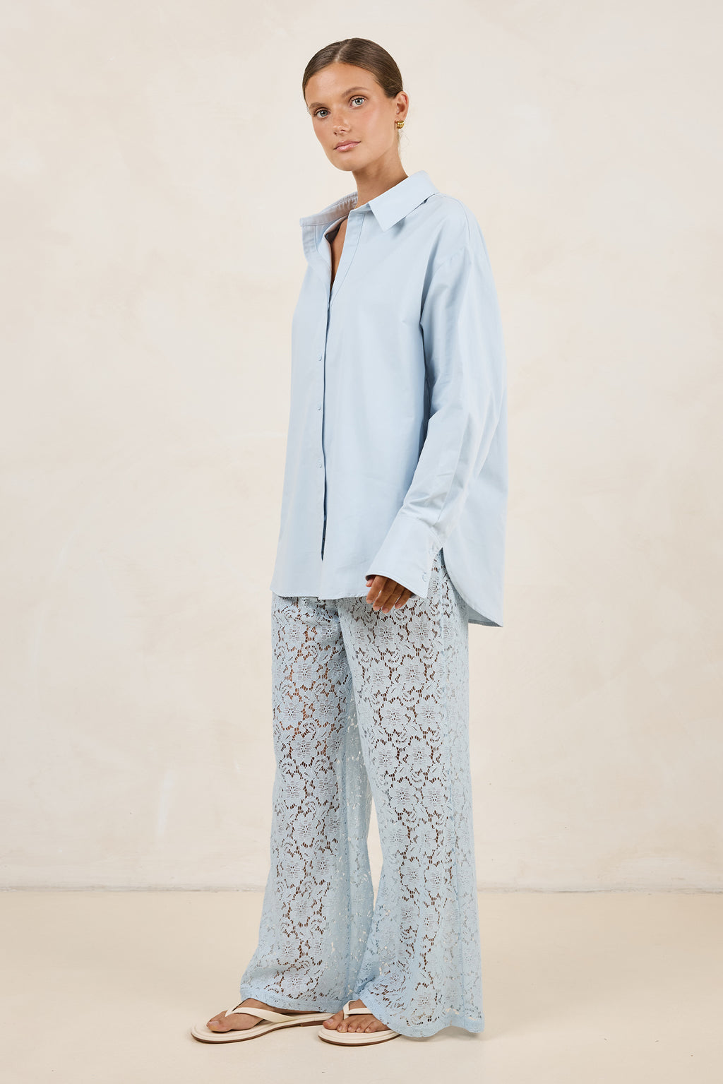 Thea 2.0 Lace Pant (Powder Blue)