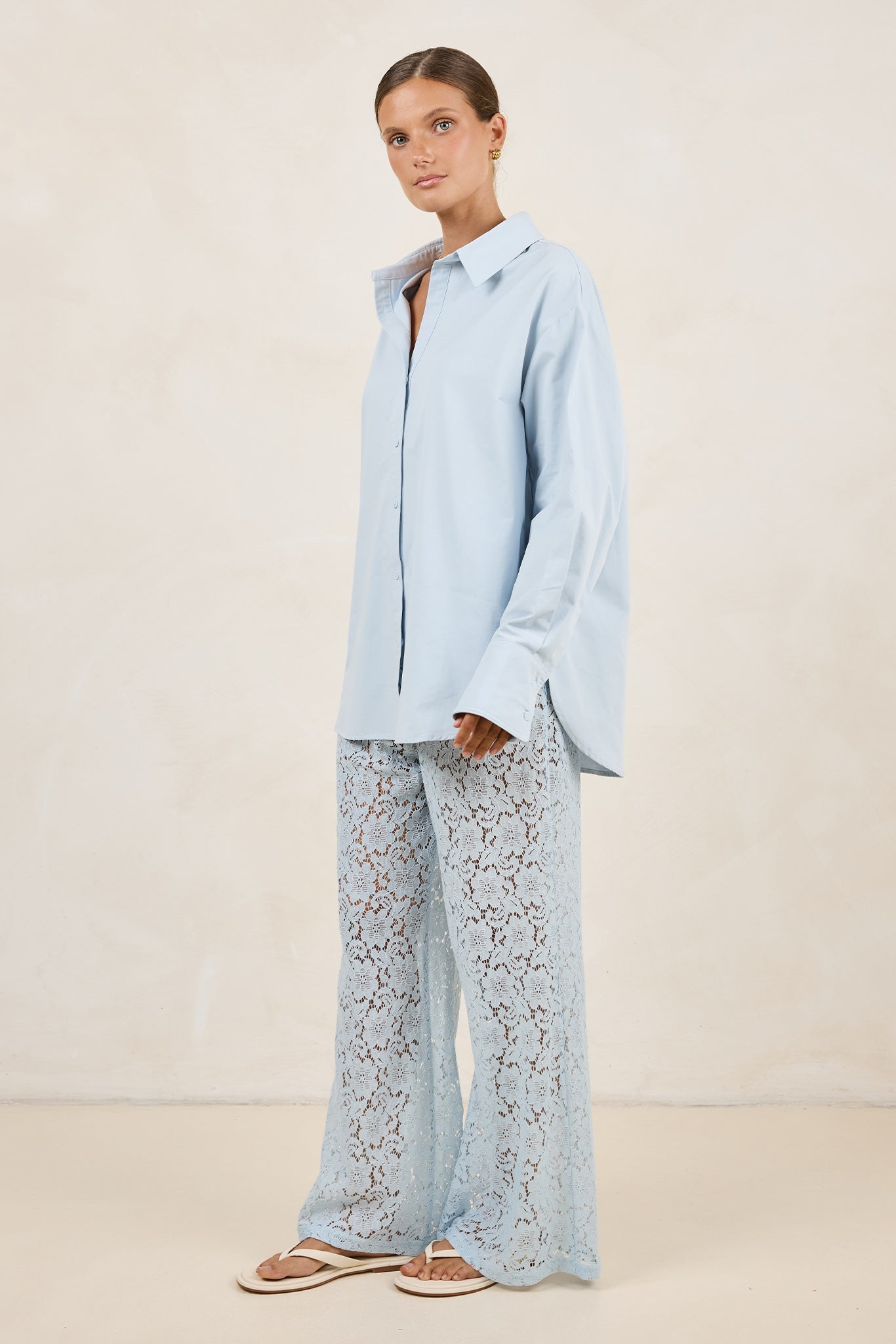 Thea 2.0 Lace Pant (Powder Blue)