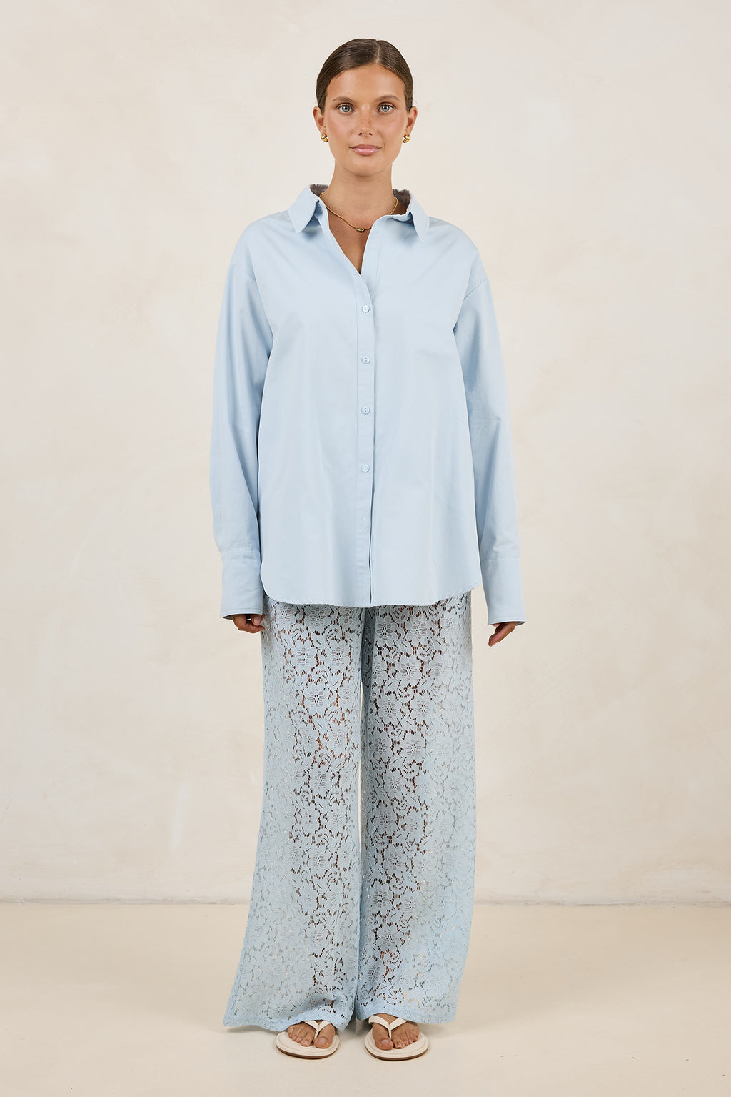 Thea 2.0 Lace Pant (Powder Blue)