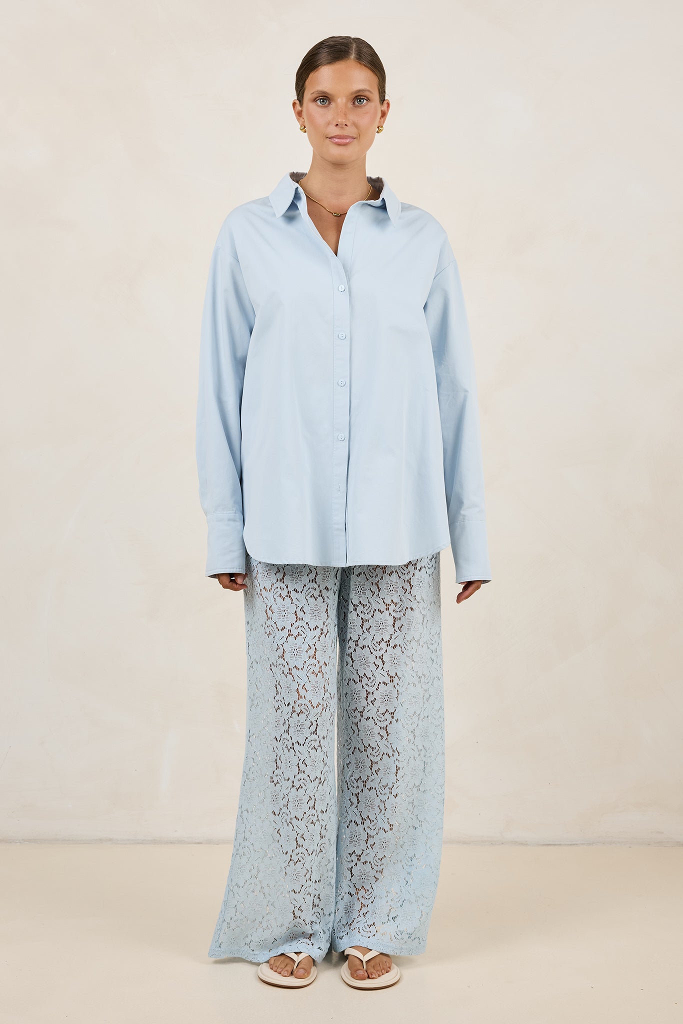 Thea 2.0 Lace Pant (Powder Blue)