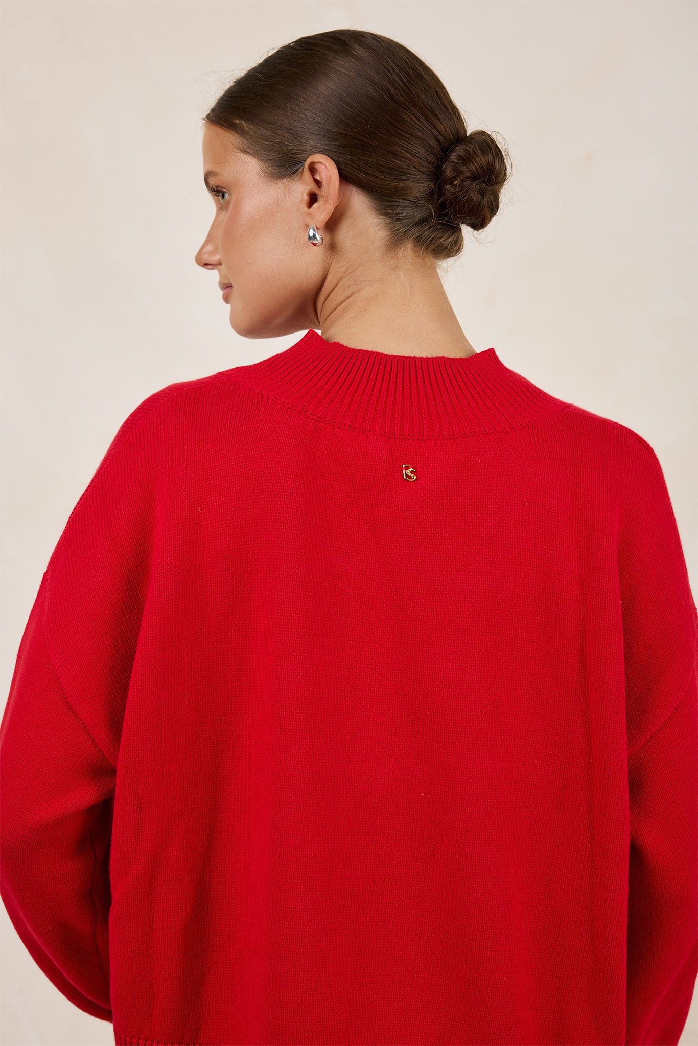 Reed V-Neck Jumper (Red)