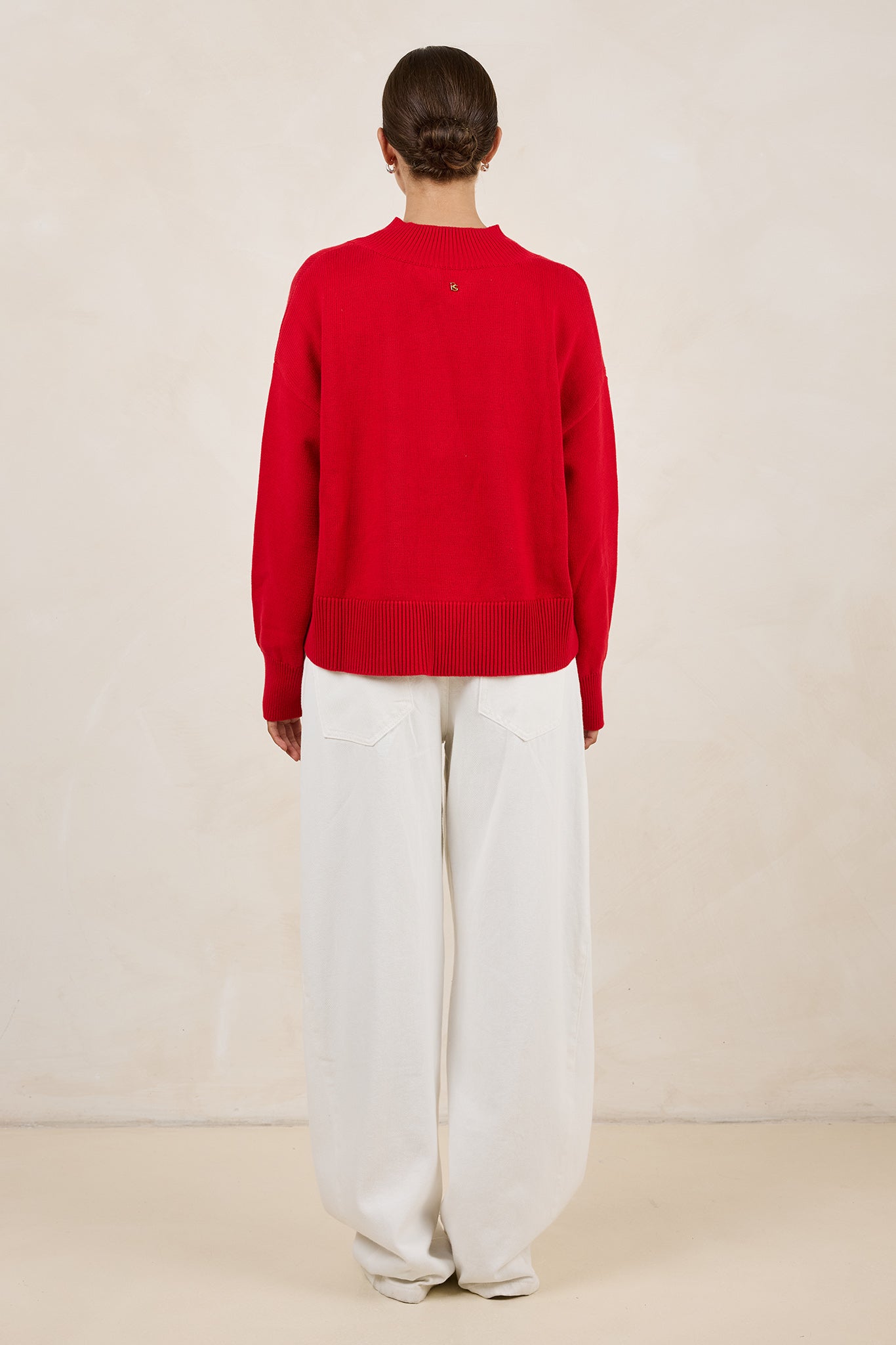 Reed V-Neck Jumper (Red)