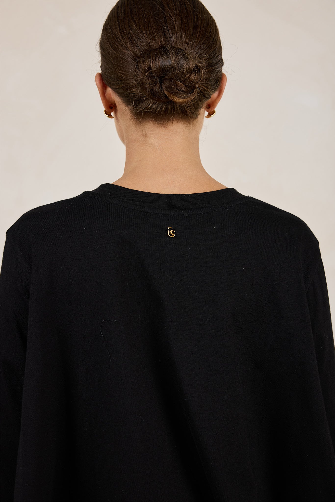 Harper Swing Long Sleeve Tee (Black)