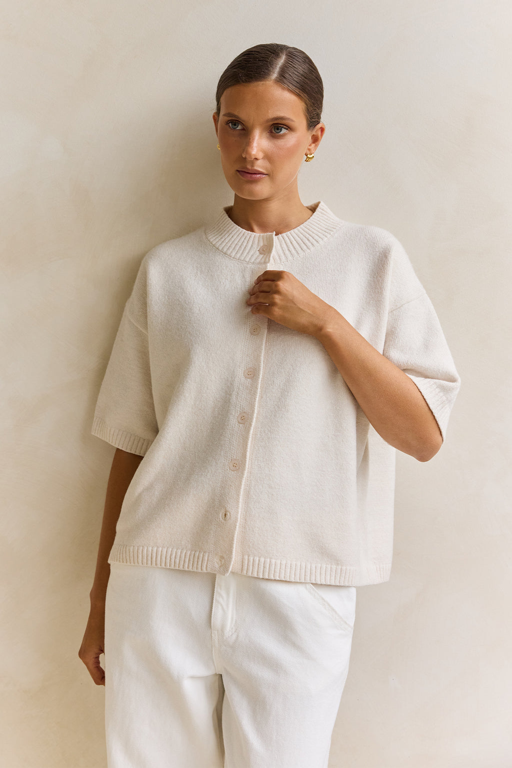 Sadie Knit Cardigan (Cream)