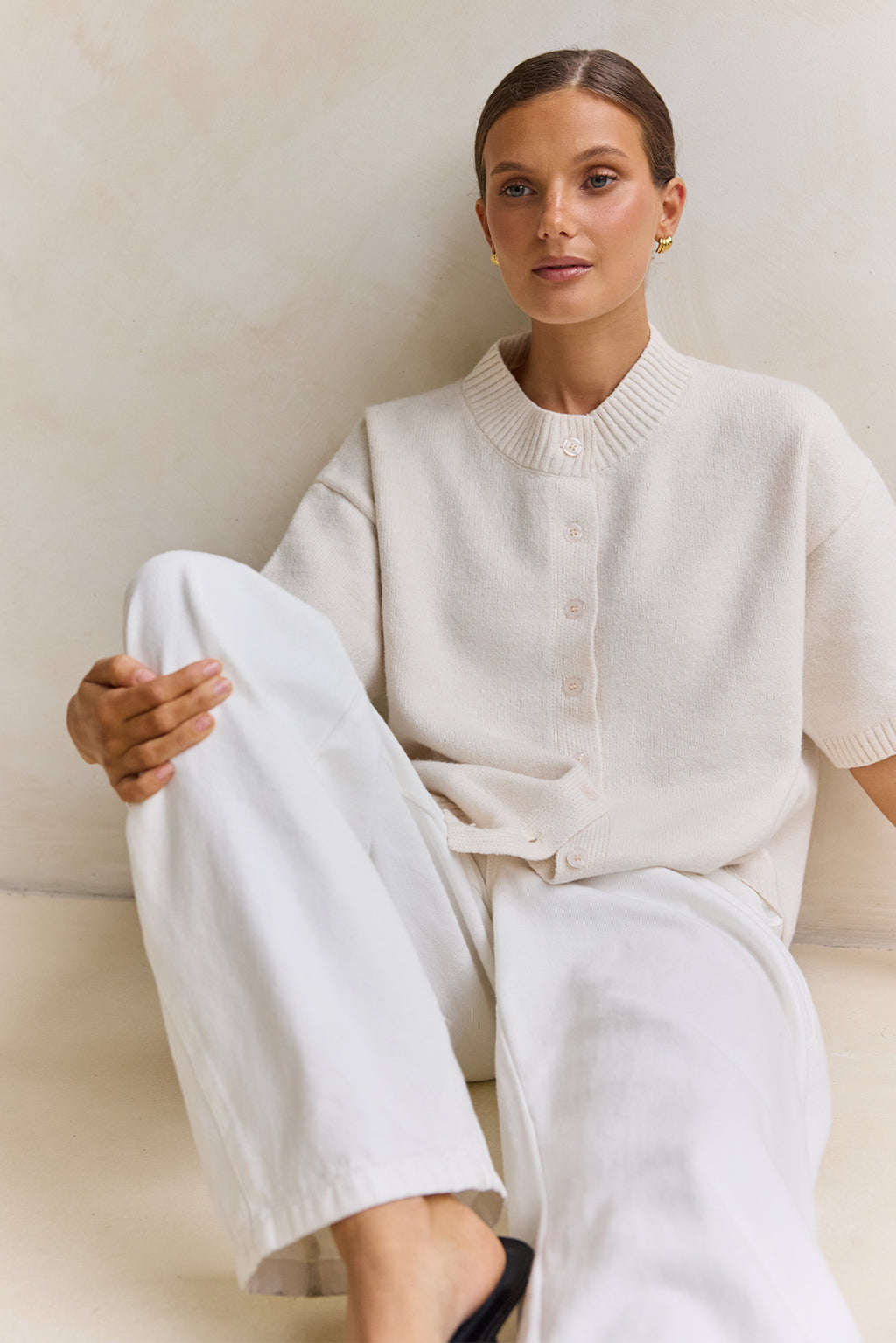 Sadie Knit Cardigan (Cream)