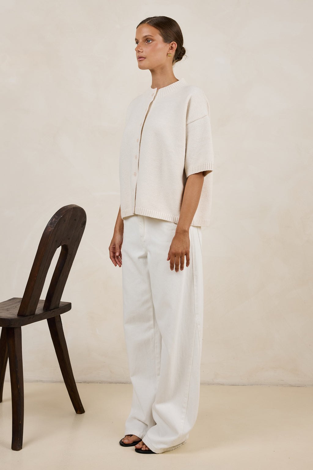 Sadie Knit Cardigan (Cream)