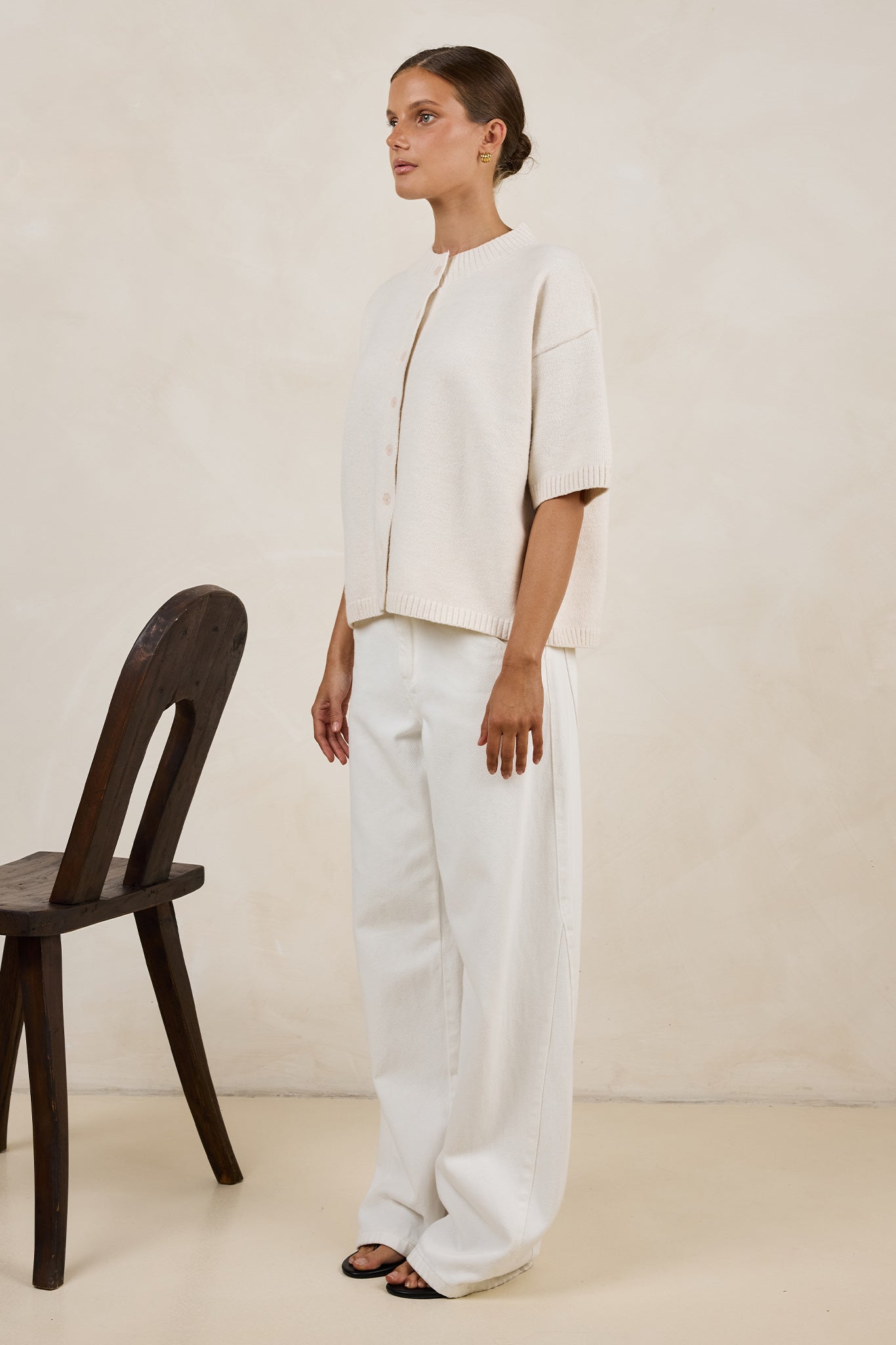 Sadie Knit Cardigan (Cream)