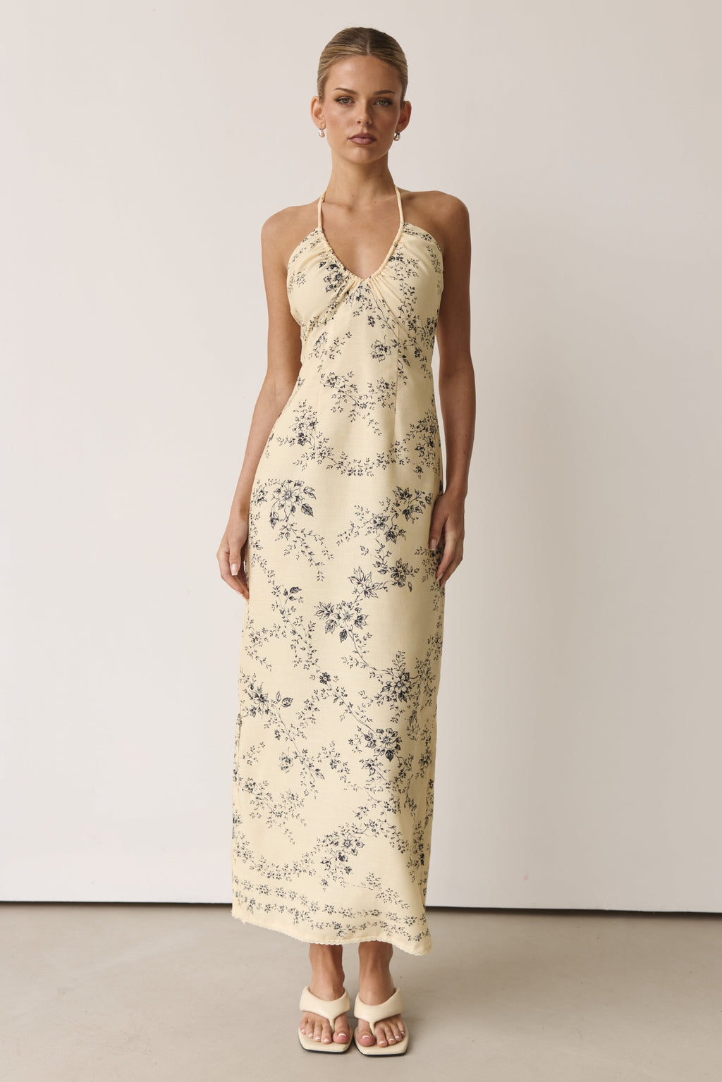 Ava Maxi Dress (Butter)