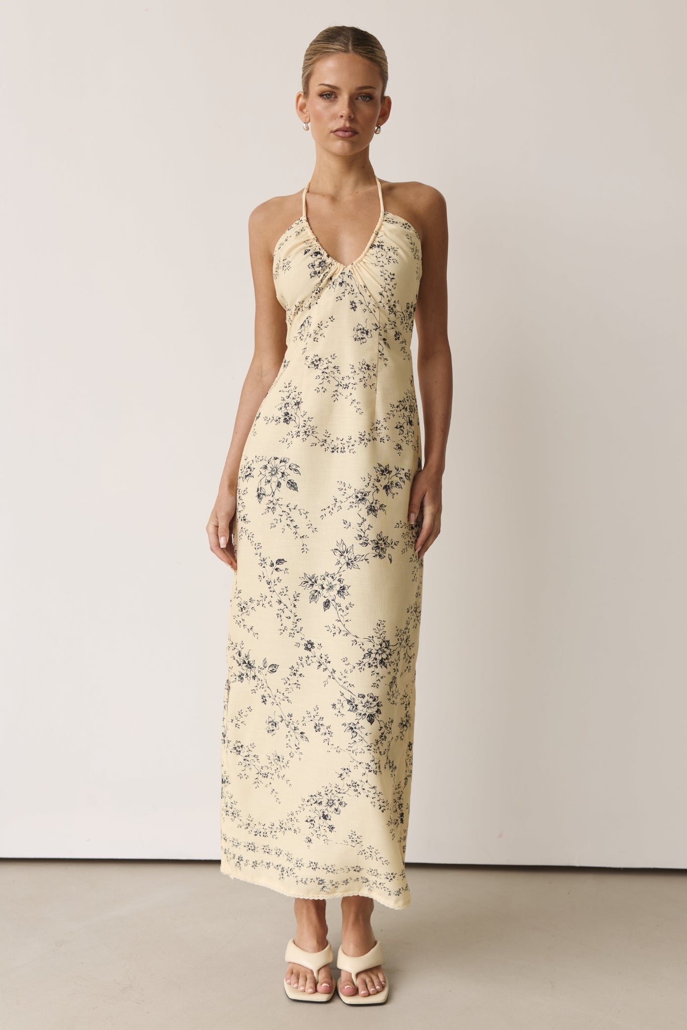 Ava Maxi Dress (Butter)
