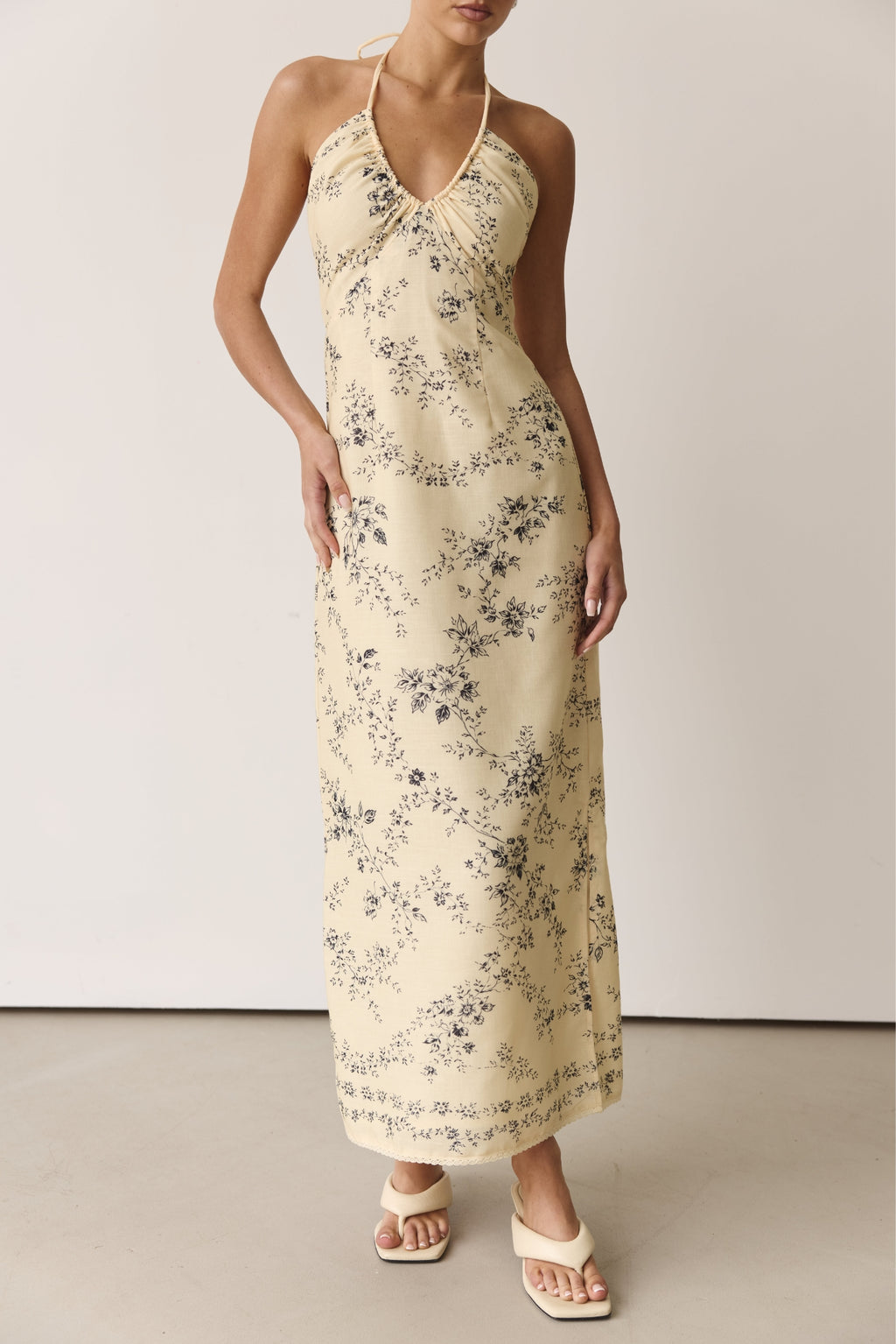 Ava Maxi Dress (Butter)