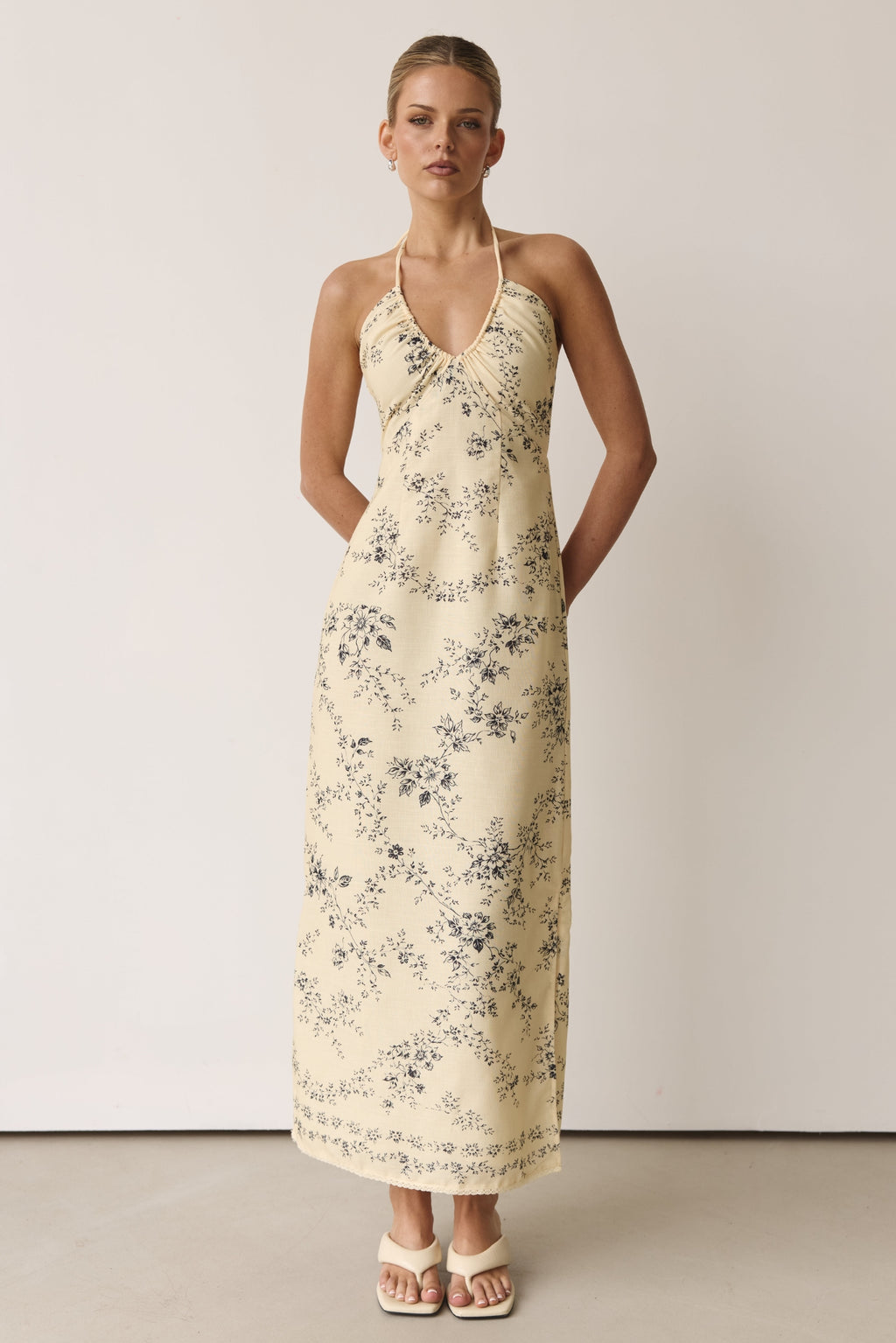 Ava Maxi Dress (Butter)