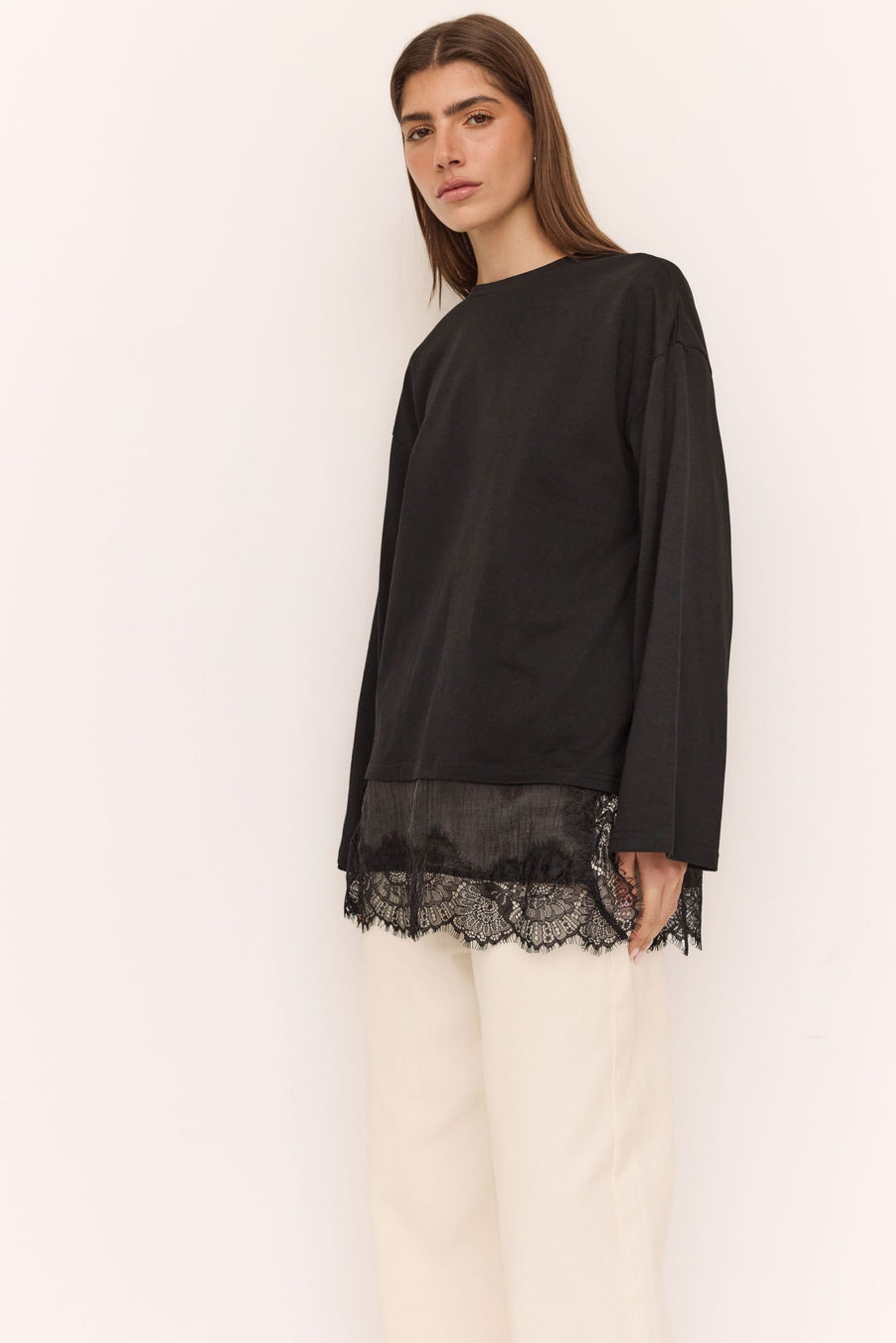 Remi Lace Top (Black)