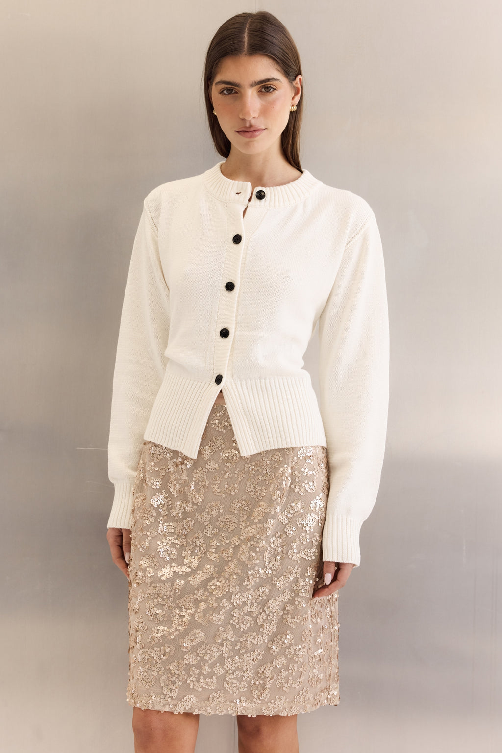Dolly Knit Cardigan (Ivory)
