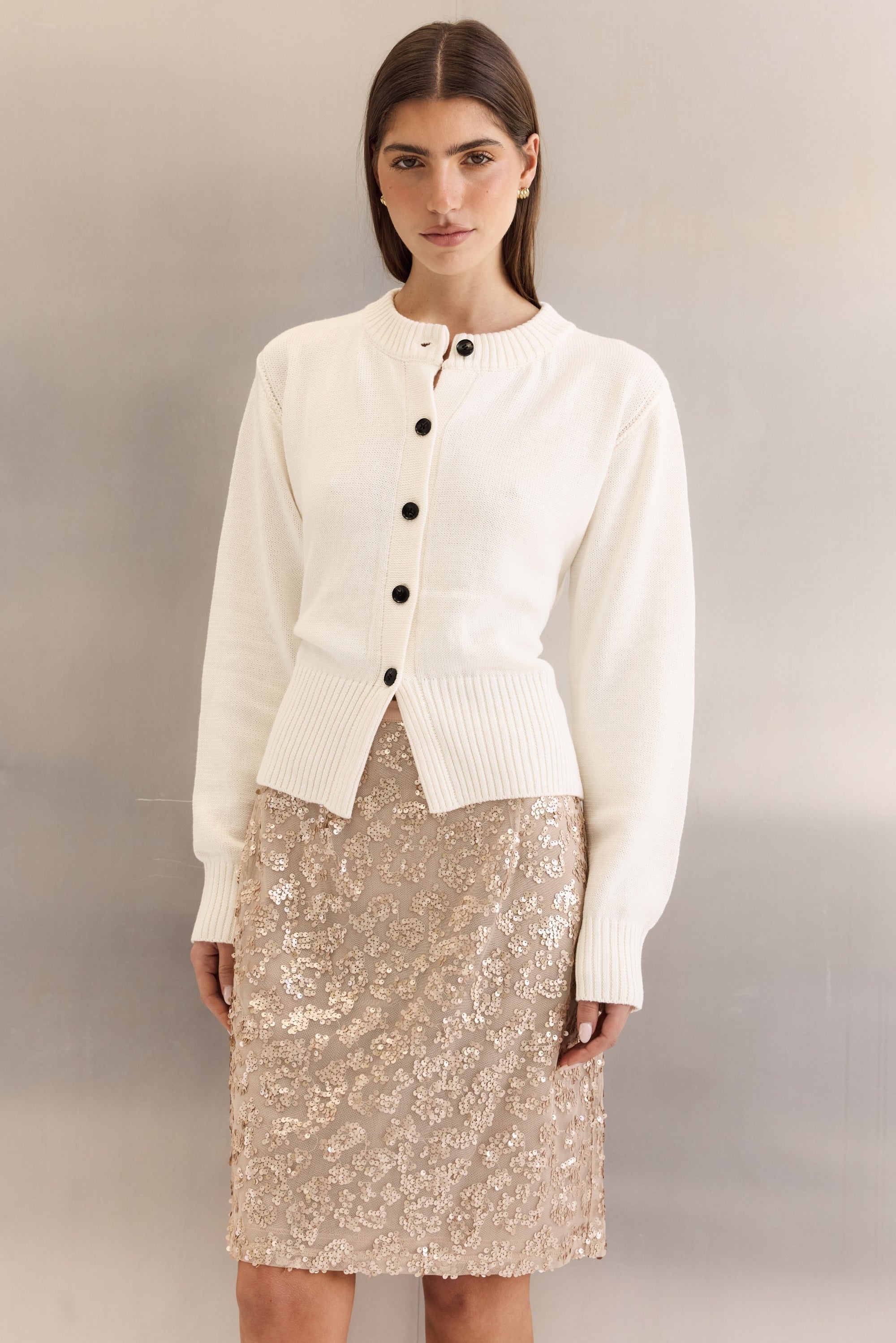 Dolly Knit Cardigan (Ivory)