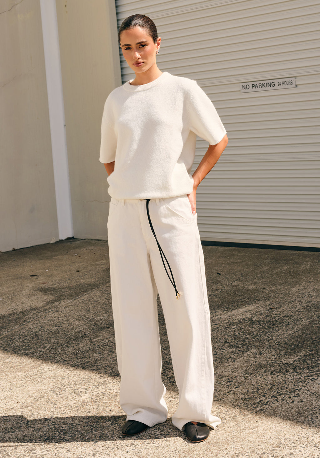 Maeve Knit Top (White)