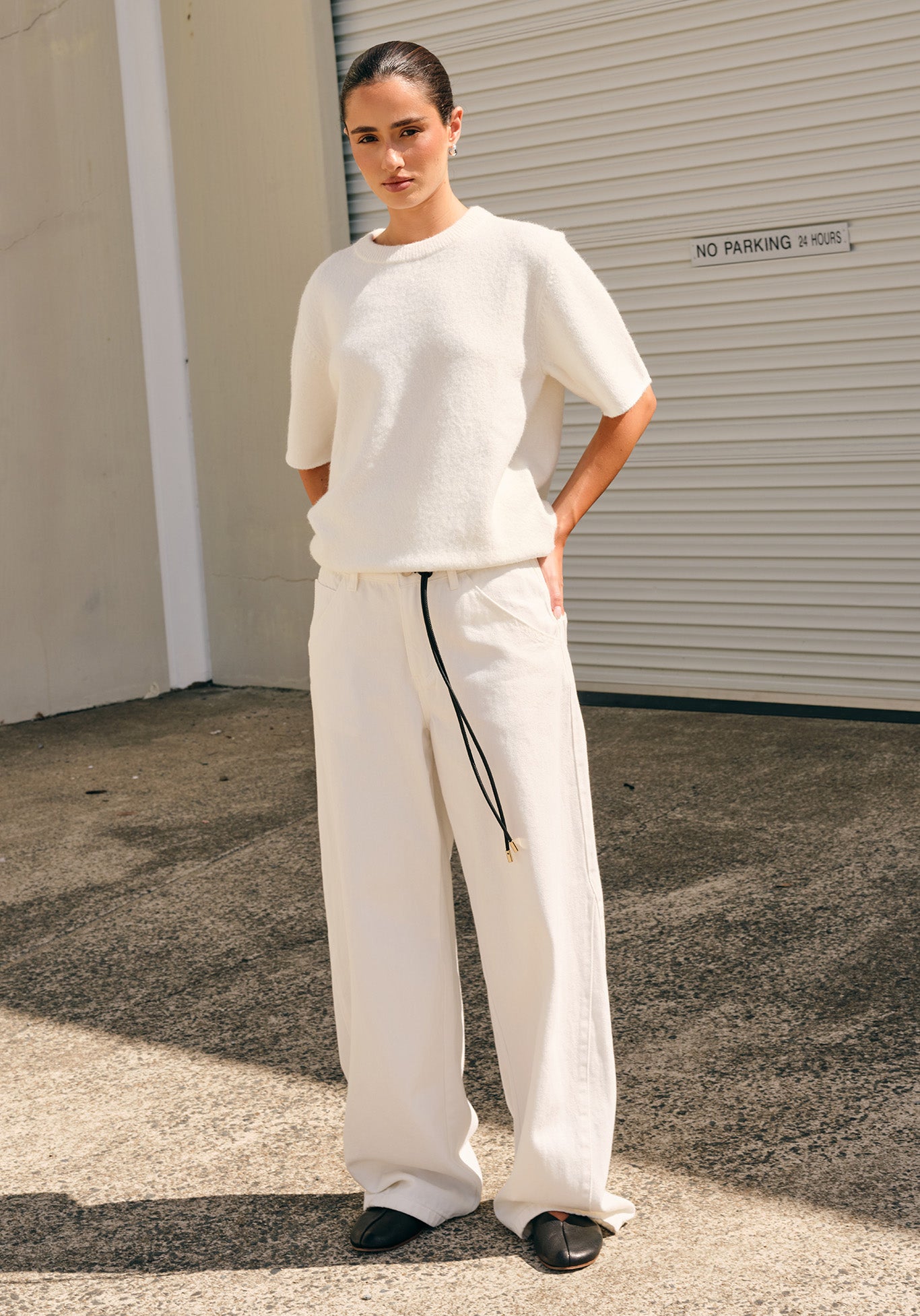 Maeve Knit Top (White)